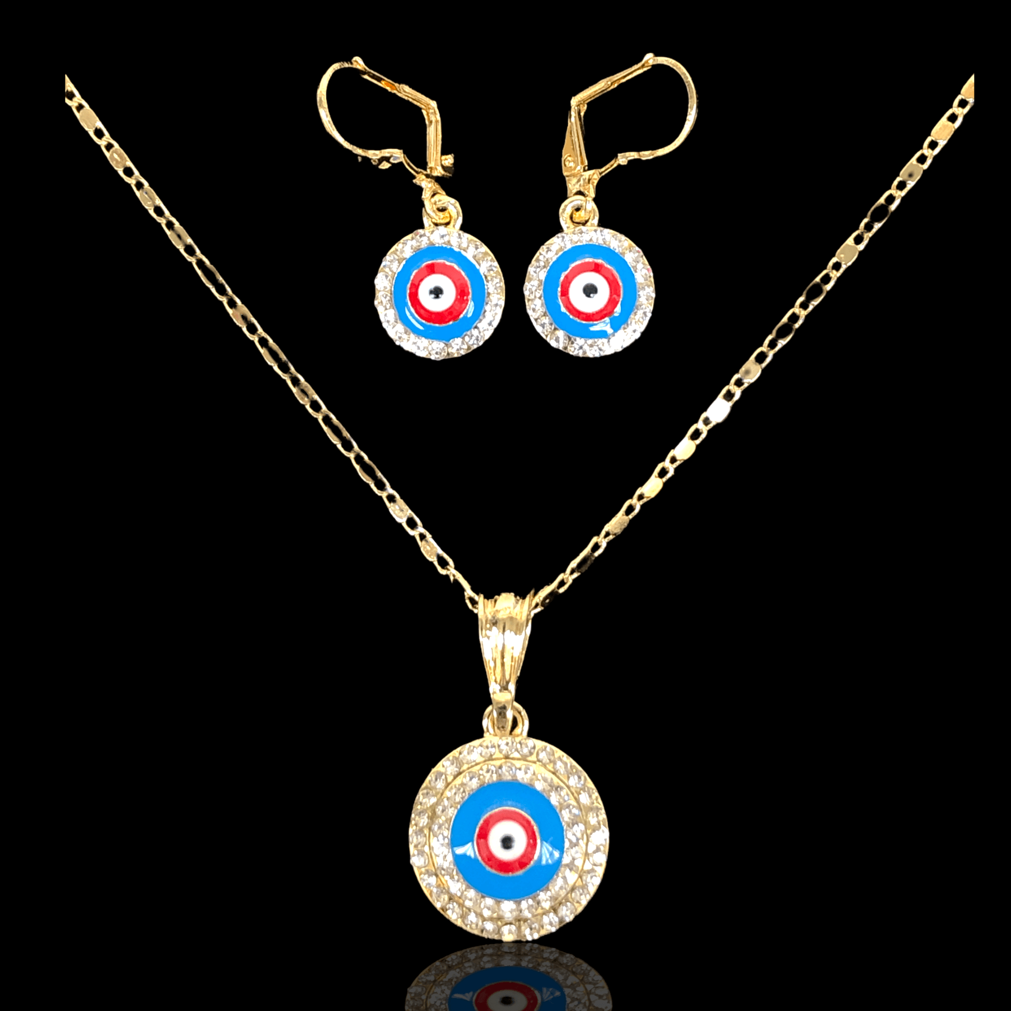 OLXS 0053 -18K Gold Filled Oro Laminado NEW, SET - KUANIA