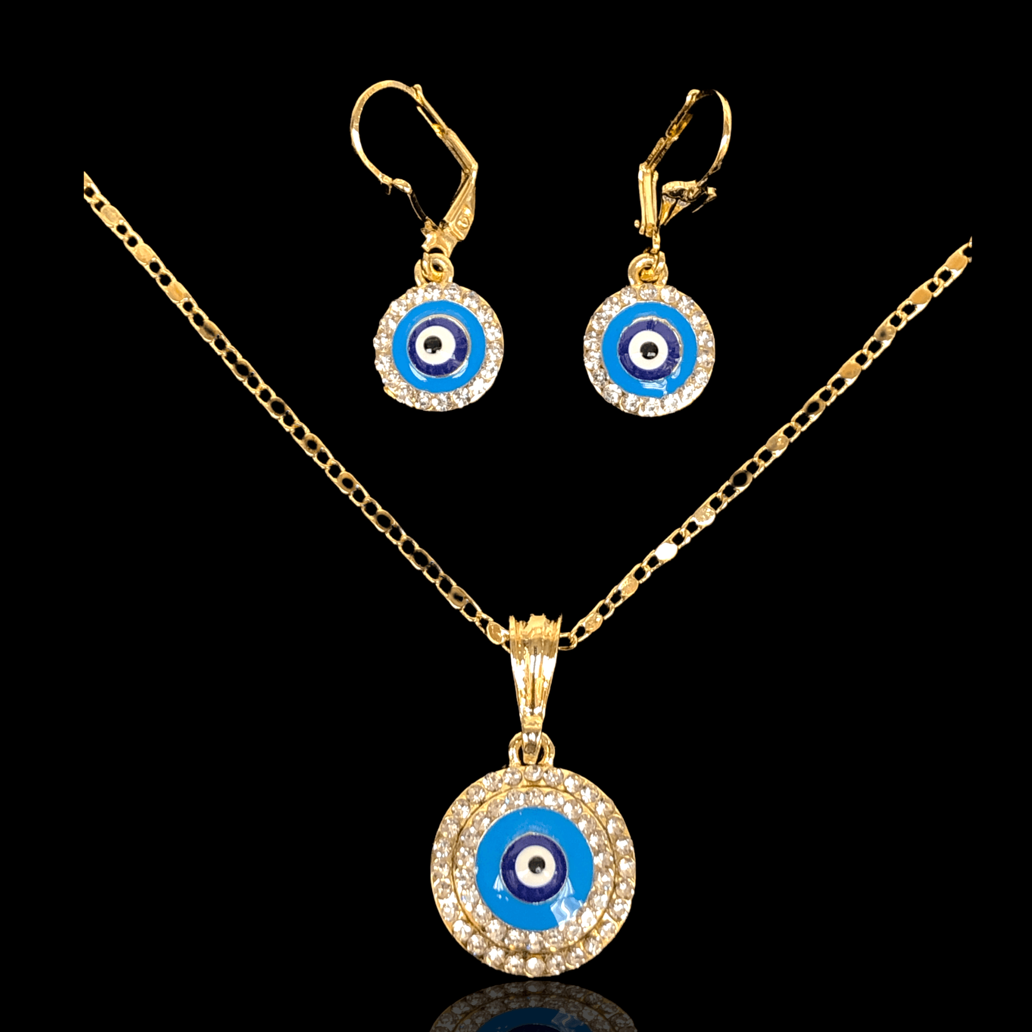 OLXS 0053 -18K Gold Filled Oro Laminado NEW, SET - KUANIA