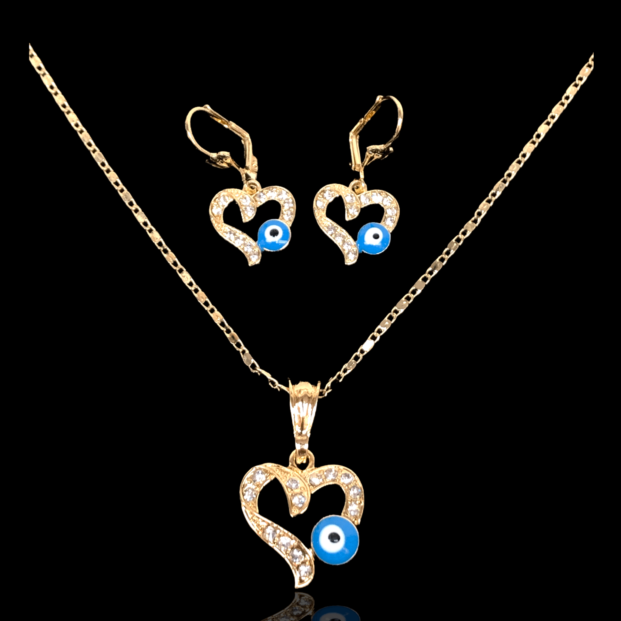 OLXS 0054 -18K Gold Filled Oro Laminado NEW, SET - KUANIA