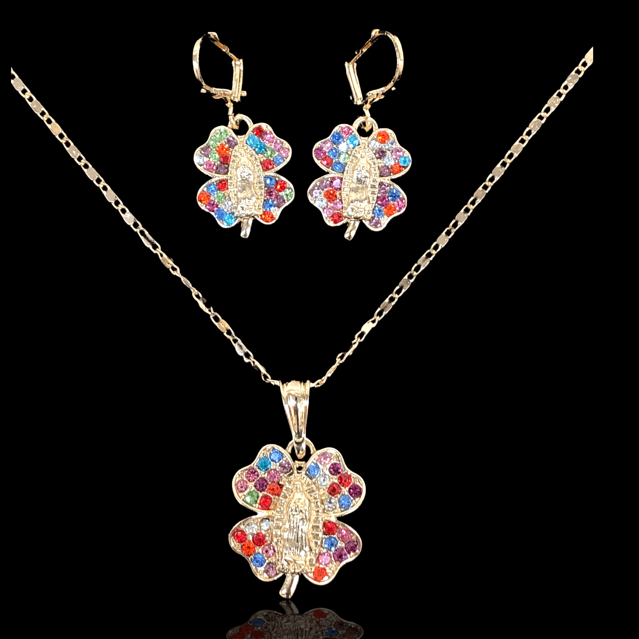 OLXS 0058 -18K Gold Filled Oro Laminado NEW, SET - KUANIA