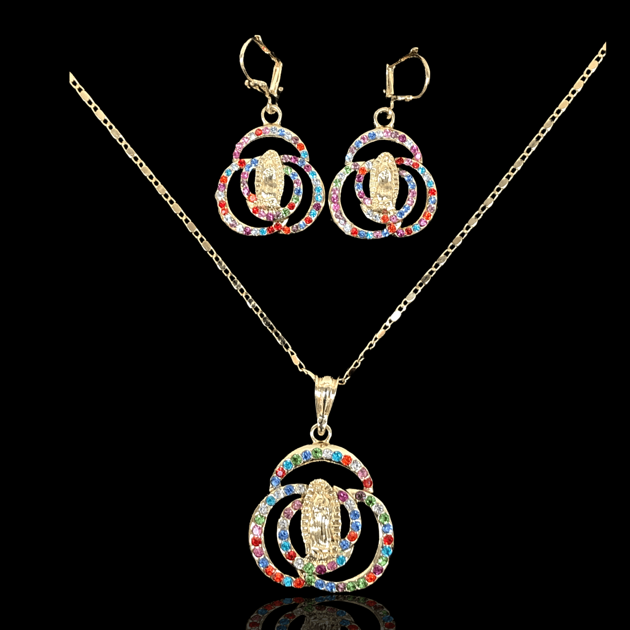 OLXS 0059 -18K Gold Filled Oro Laminado NEW, SET - KUANIA