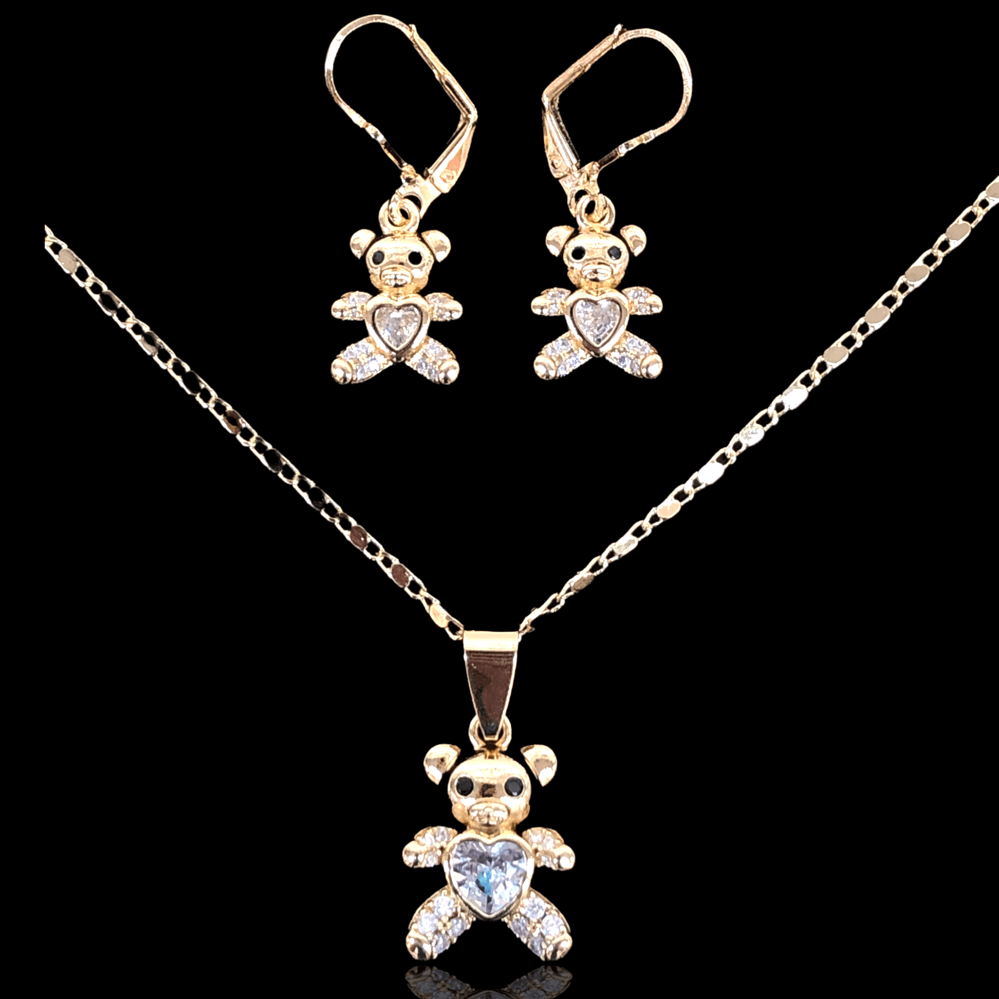 OLXS 0063 -18K Gold Filled Oro Laminado new, SET - KUANIA