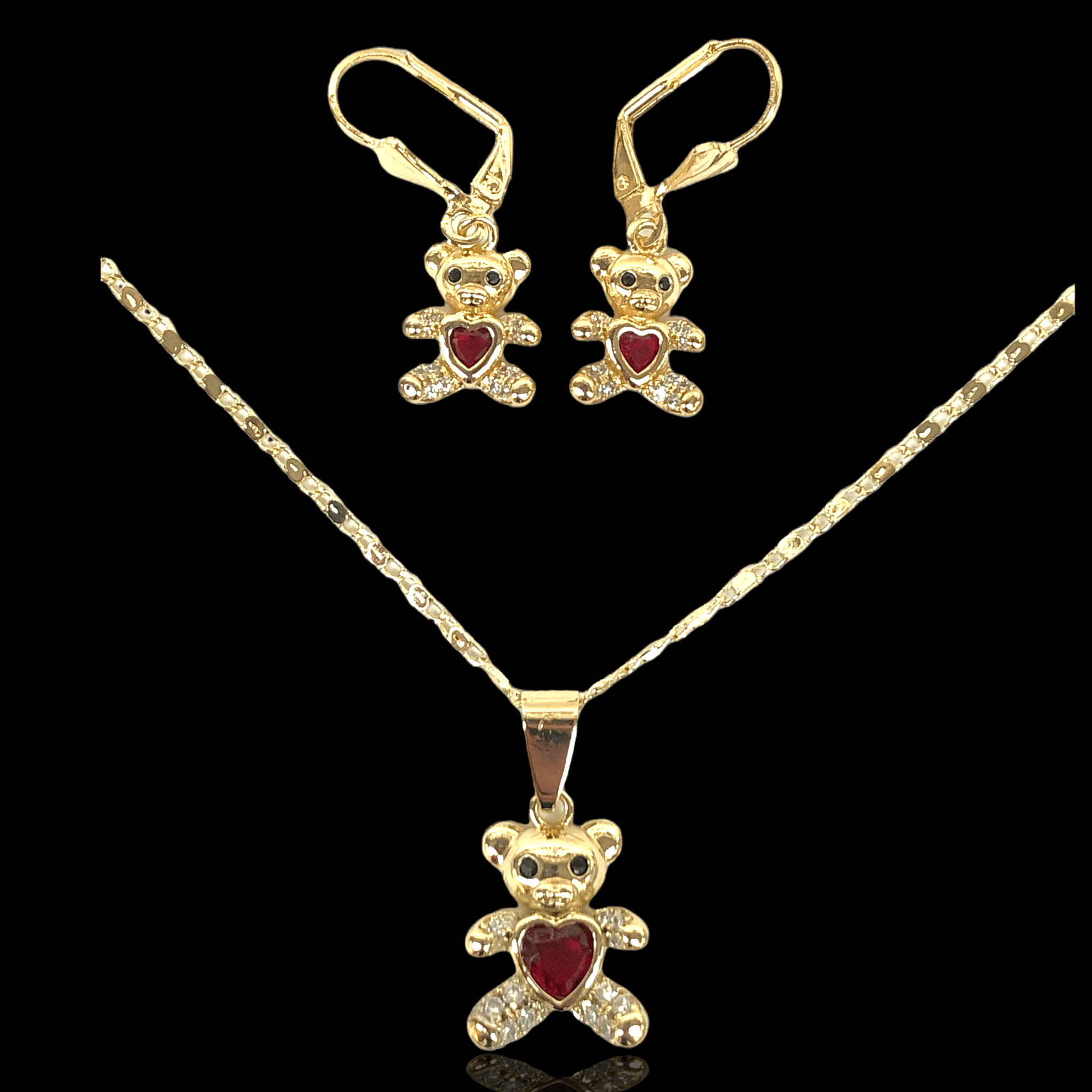 OLXS 0063 -18K Gold Filled Oro Laminado new, SET - KUANIA