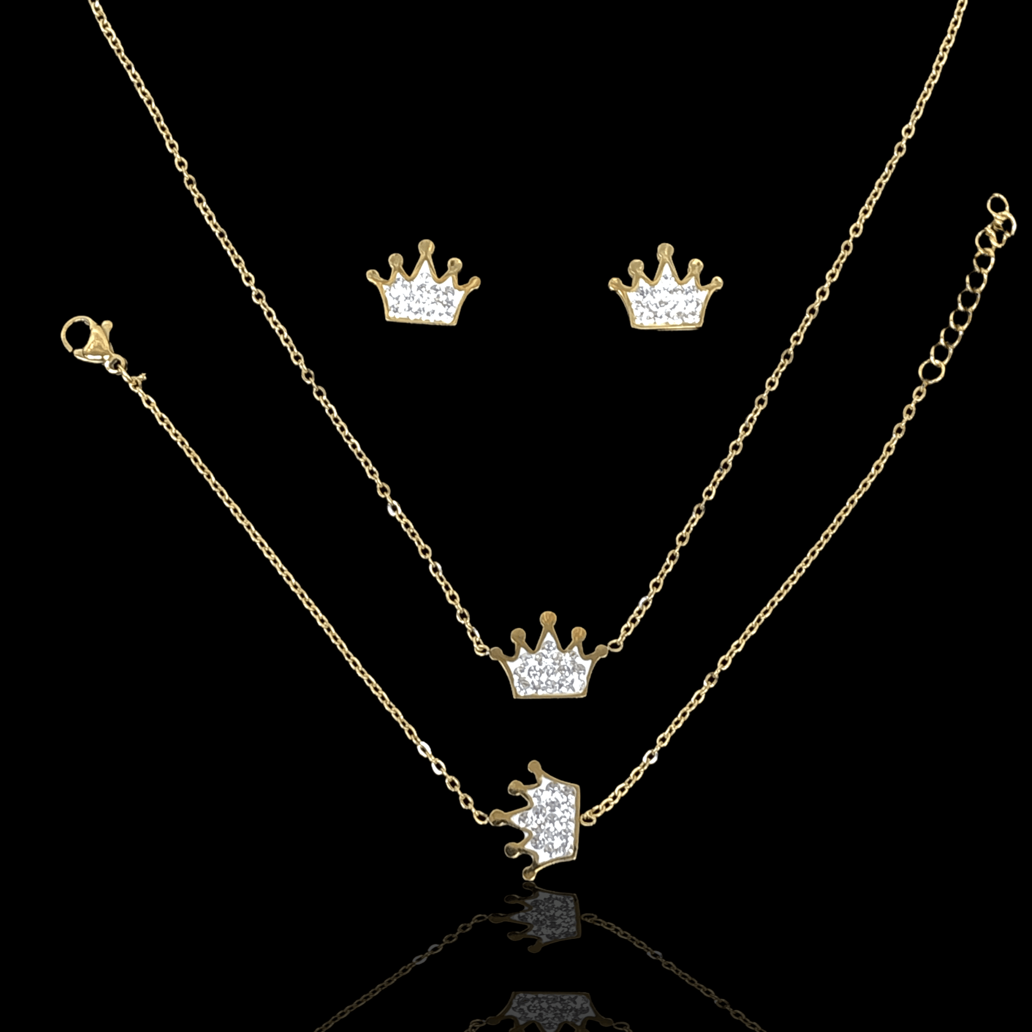 OLXS 0067 -18K Gold Filled Oro Laminado NEW, SET - KUANIA