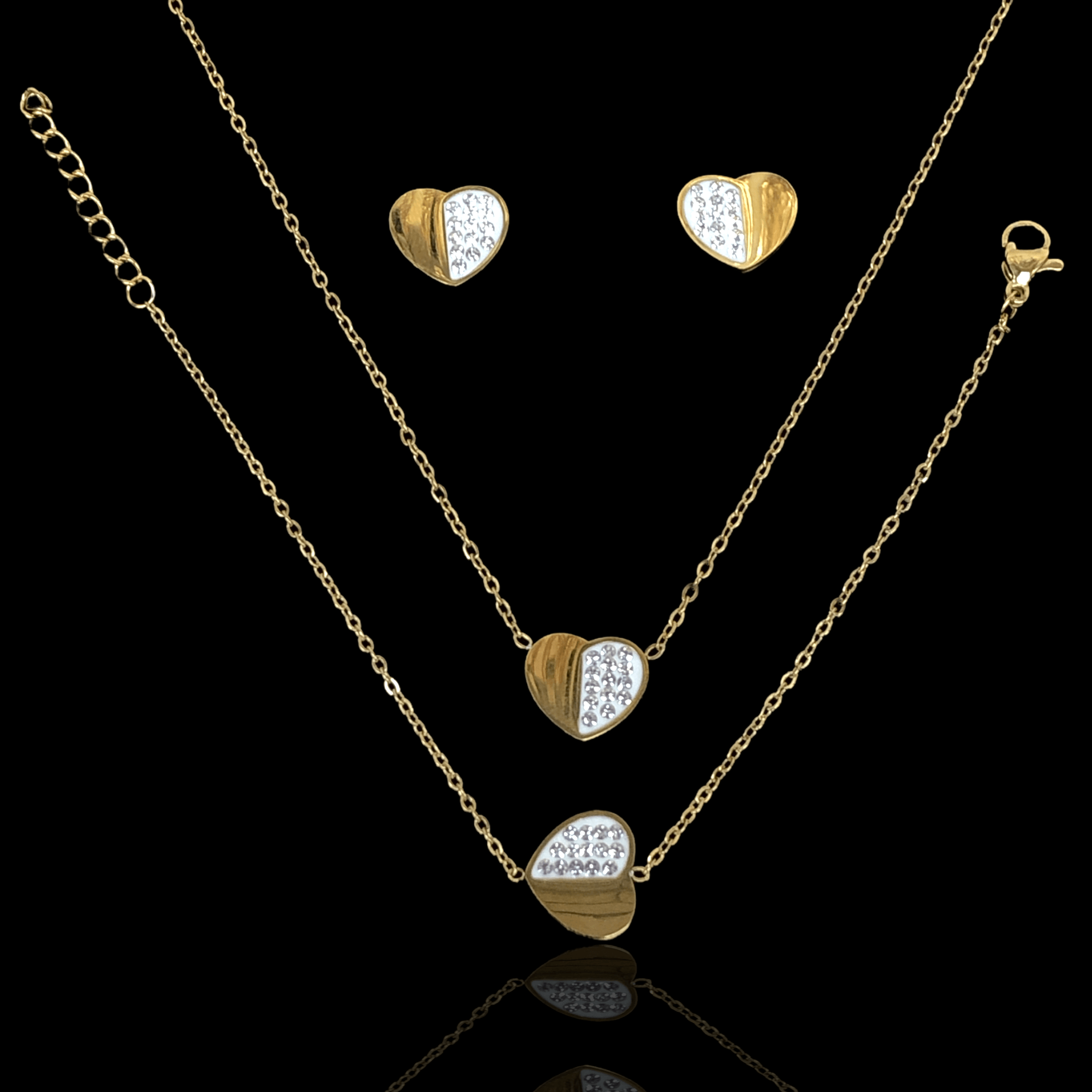 OLXS 0069 -18K Gold Filled Oro Laminado NEW, SET - KUANIA