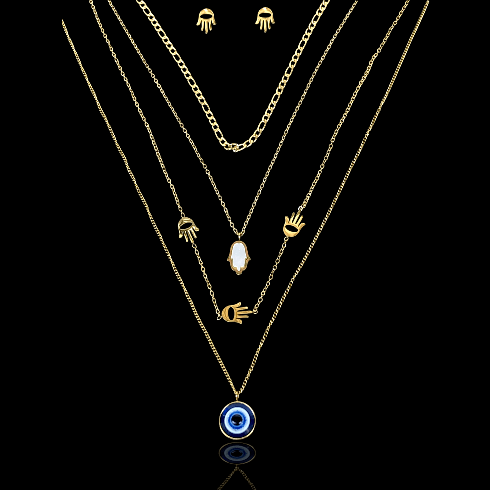 OLXS 0085 -18K Gold Filled Oro Laminado NEW, SET - KUANIA