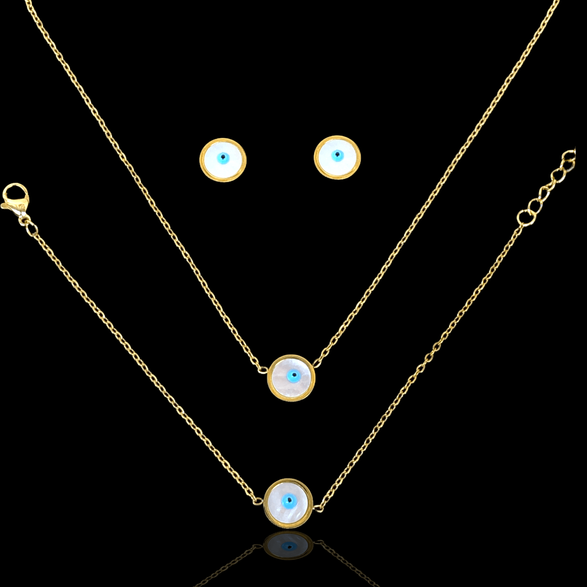 OLXS 0089 -18K Gold Filled Oro Laminado NEW, SET - KUANIA