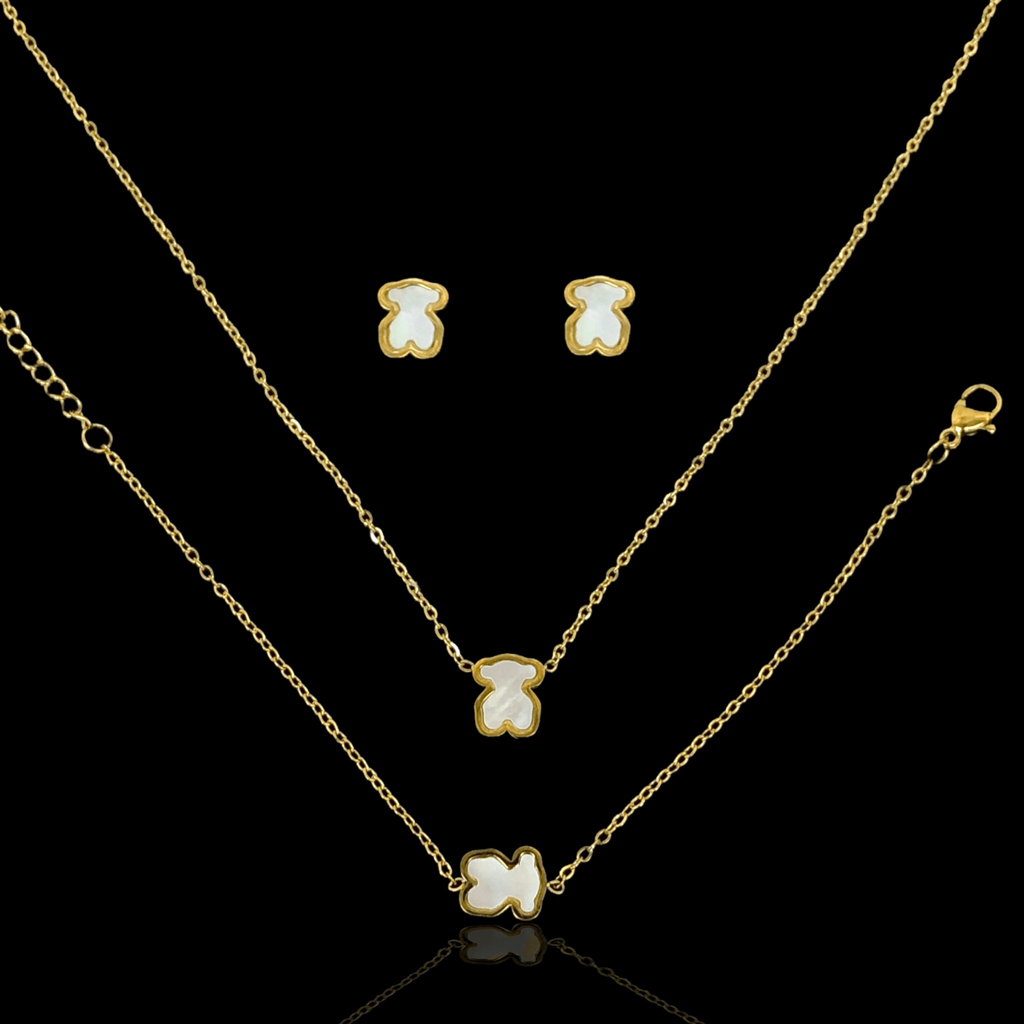 OLXS 0094 -18K Gold Filled Oro Laminado SET - KUANIA