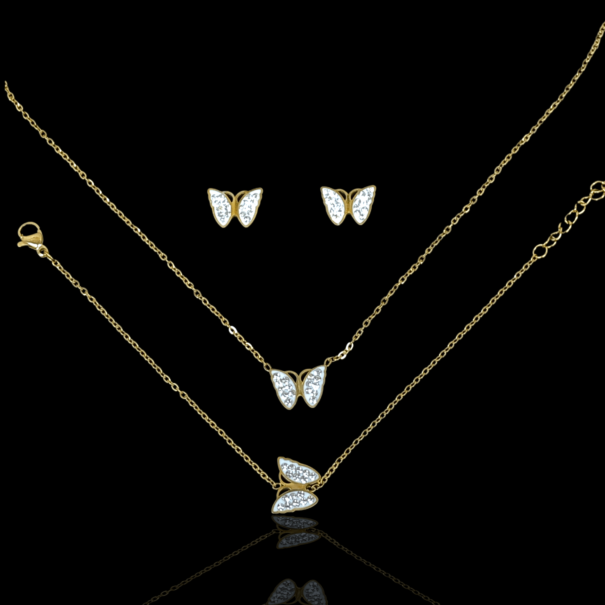 OLXS 0095 -18K Gold Filled Oro Laminado SET - KUANIA