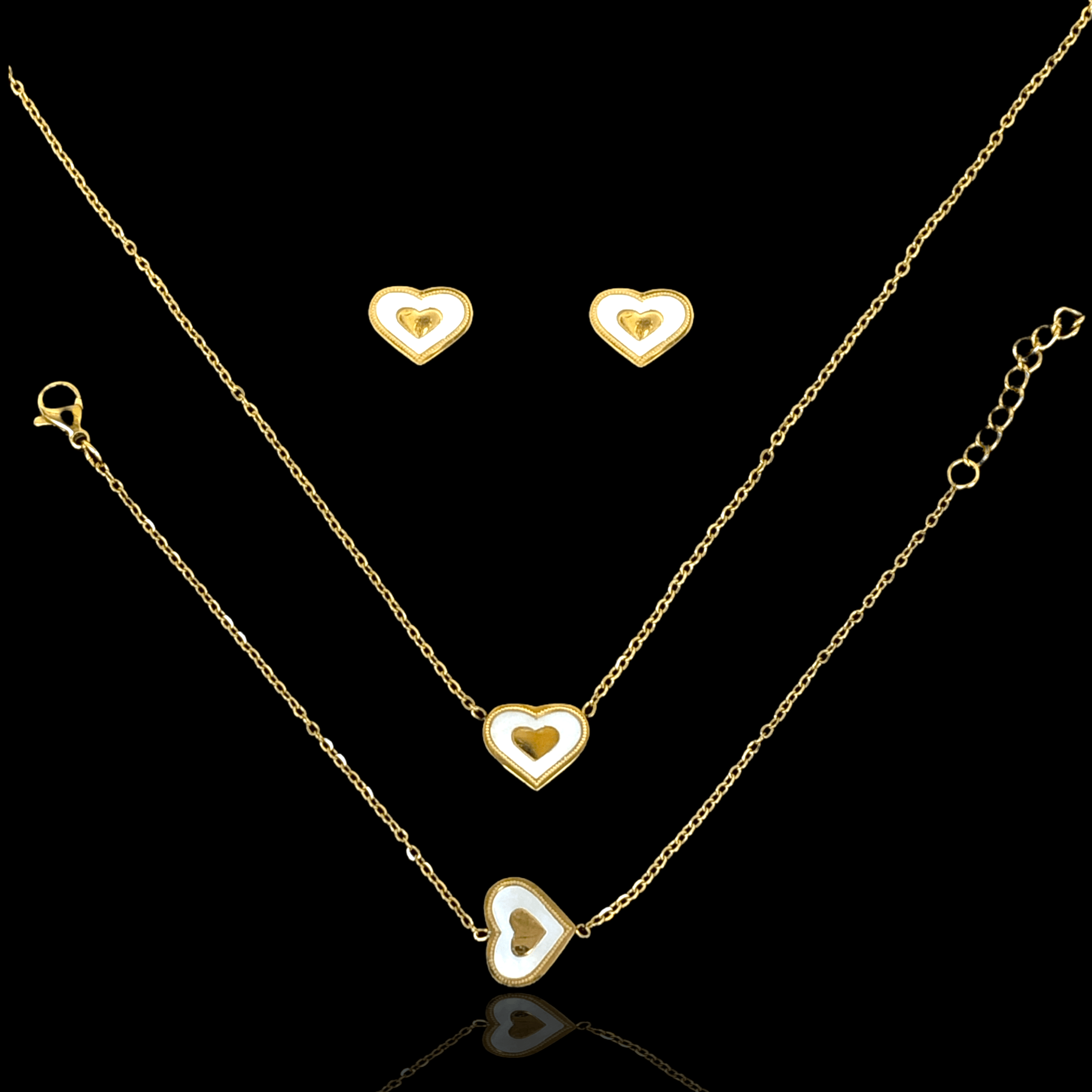 OLXS 0096 -18K Gold Filled Oro Laminado SET - KUANIA