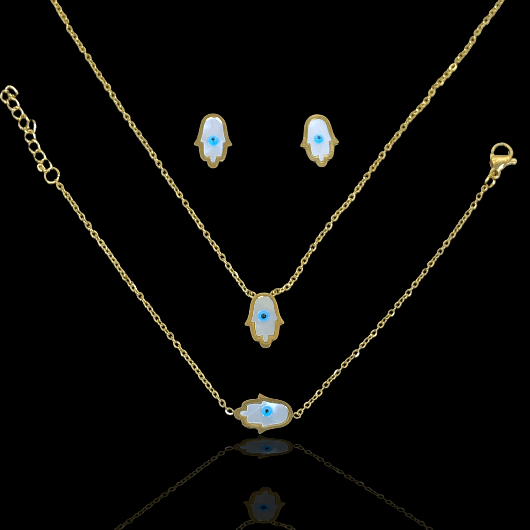 OLXS 0099 -18K Gold Filled Oro Laminado SET - KUANIA