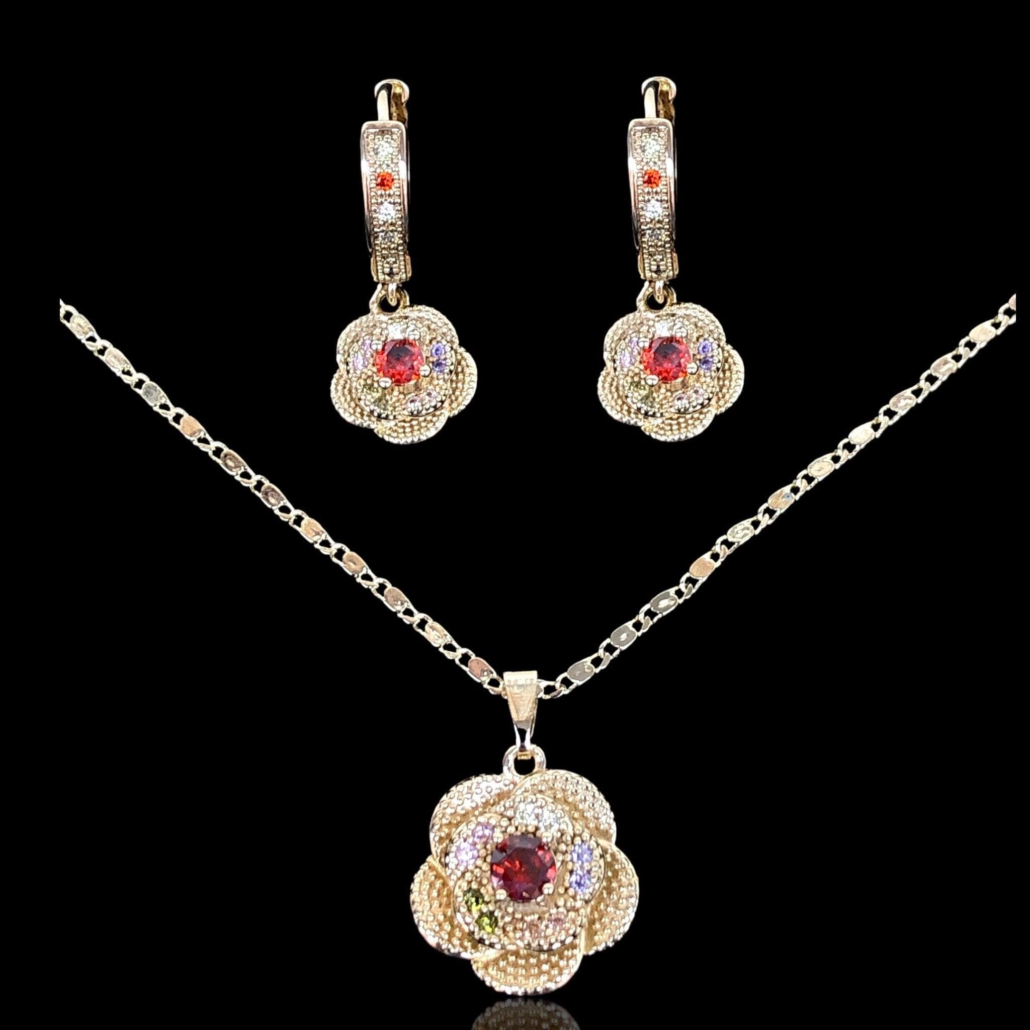 OLXS 0102 -18K Gold Filled Oro Laminado NEW, SET - KUANIA