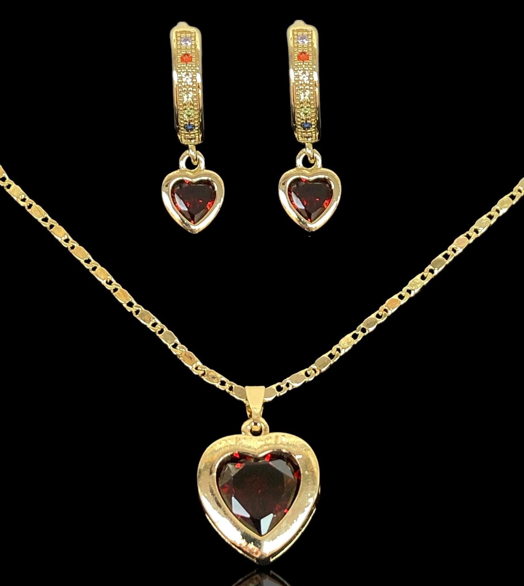 OLXS 0103 -18K Gold Filled Oro Laminado NEW, SET - KUANIA