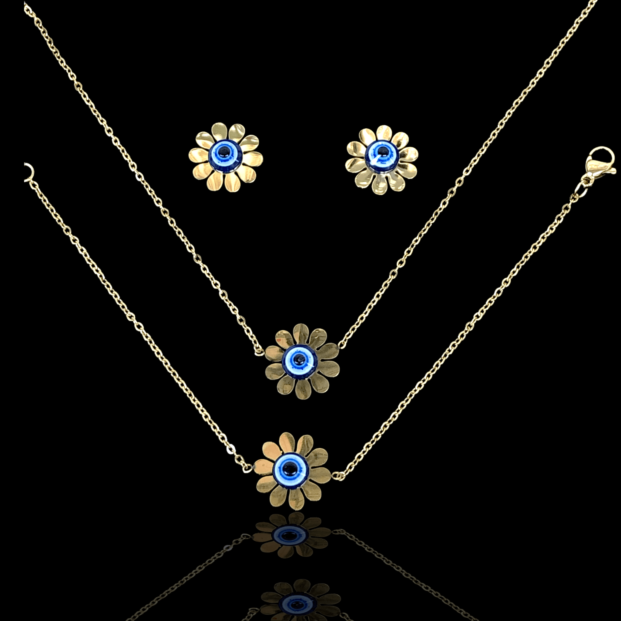 OLXS 0105 -18K Gold Filled Oro Laminado NEW, SET - KUANIA