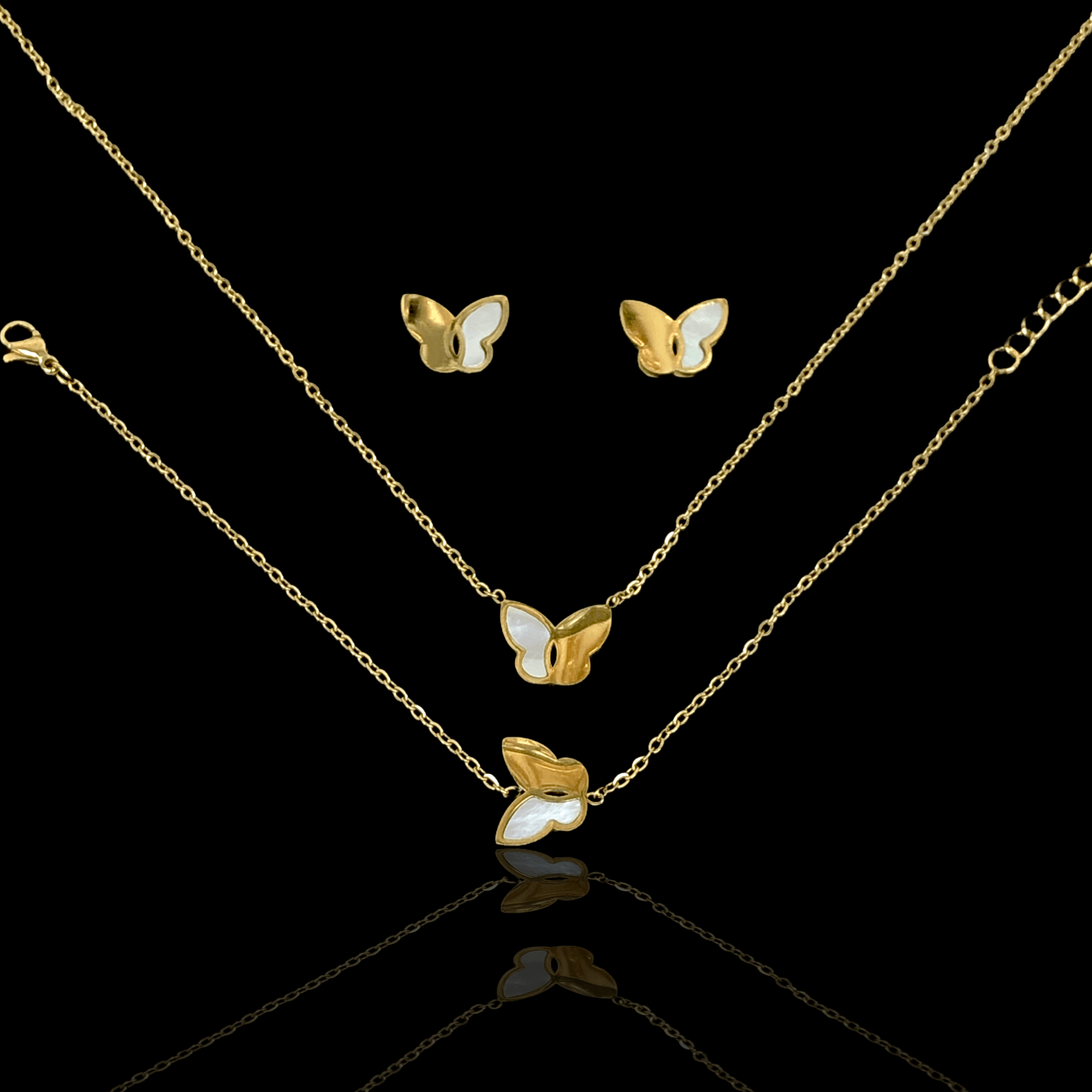 OLXS 0106 -18K Gold Filled Oro Laminado NEW, SET - KUANIA