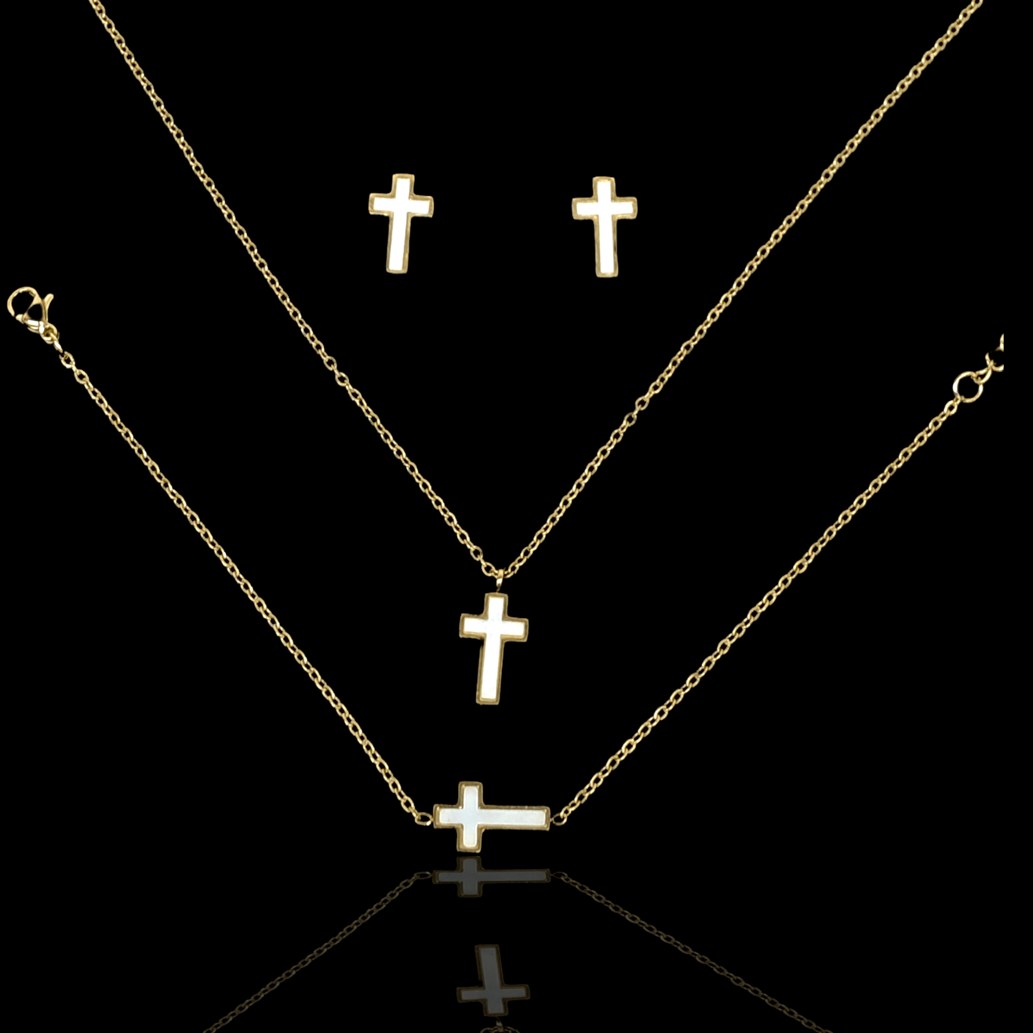 OLXS 0107 -18K Gold Filled Oro Laminado NEW, SET - KUANIA