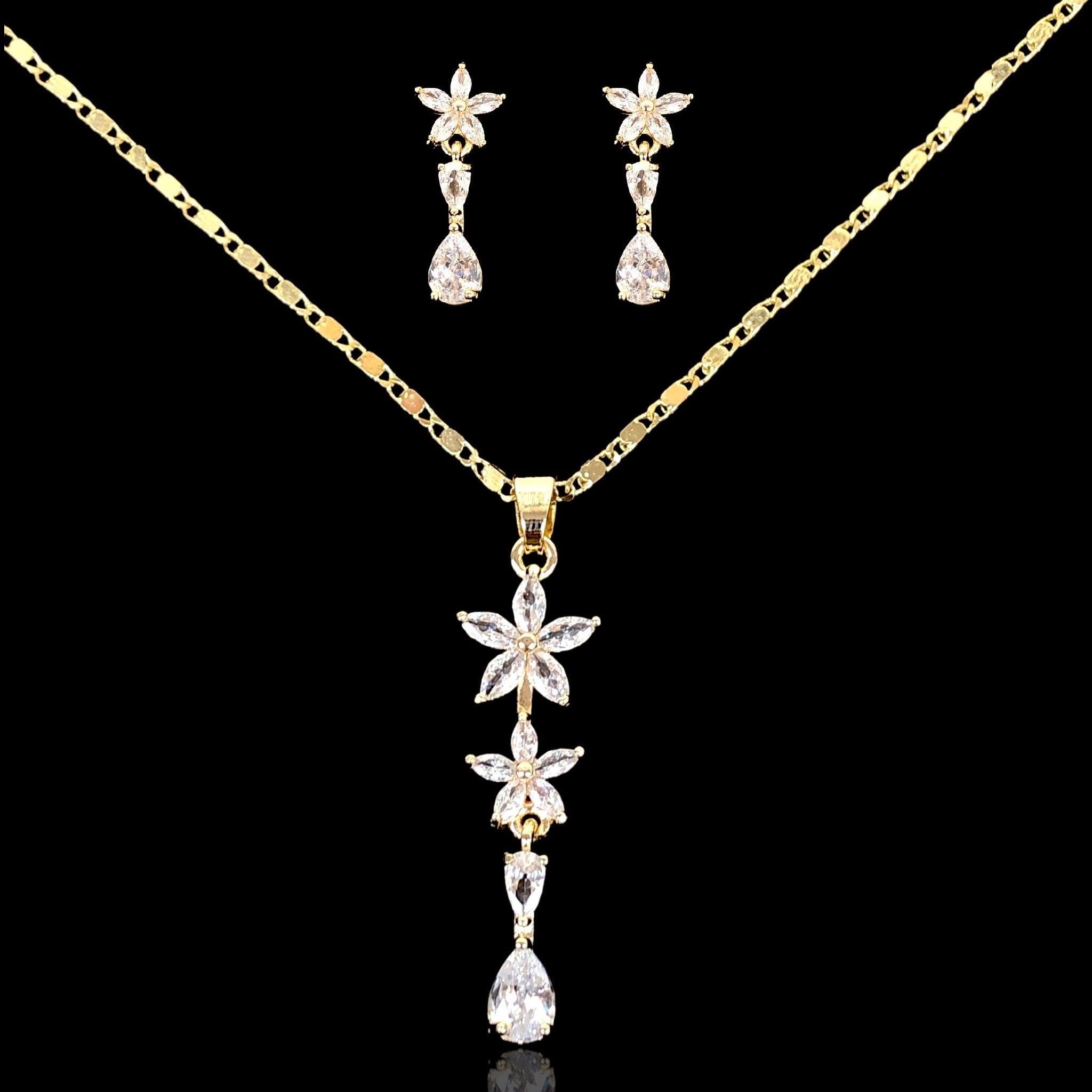 OLXS 0109 -18K Gold Filled Oro Laminado NEW, SET - KUANIA