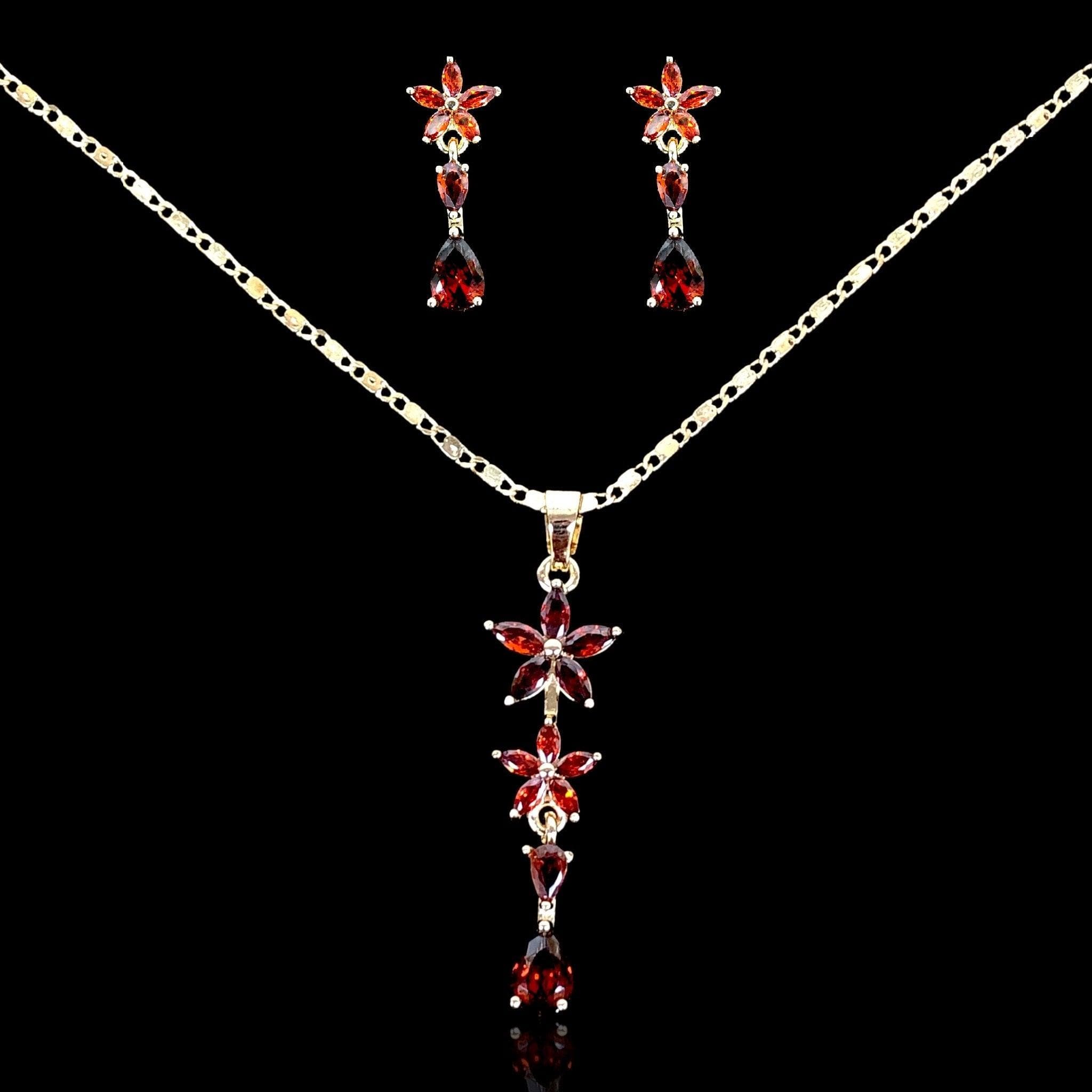 OLXS 0109 -18K Gold Filled Oro Laminado NEW, SET - KUANIA