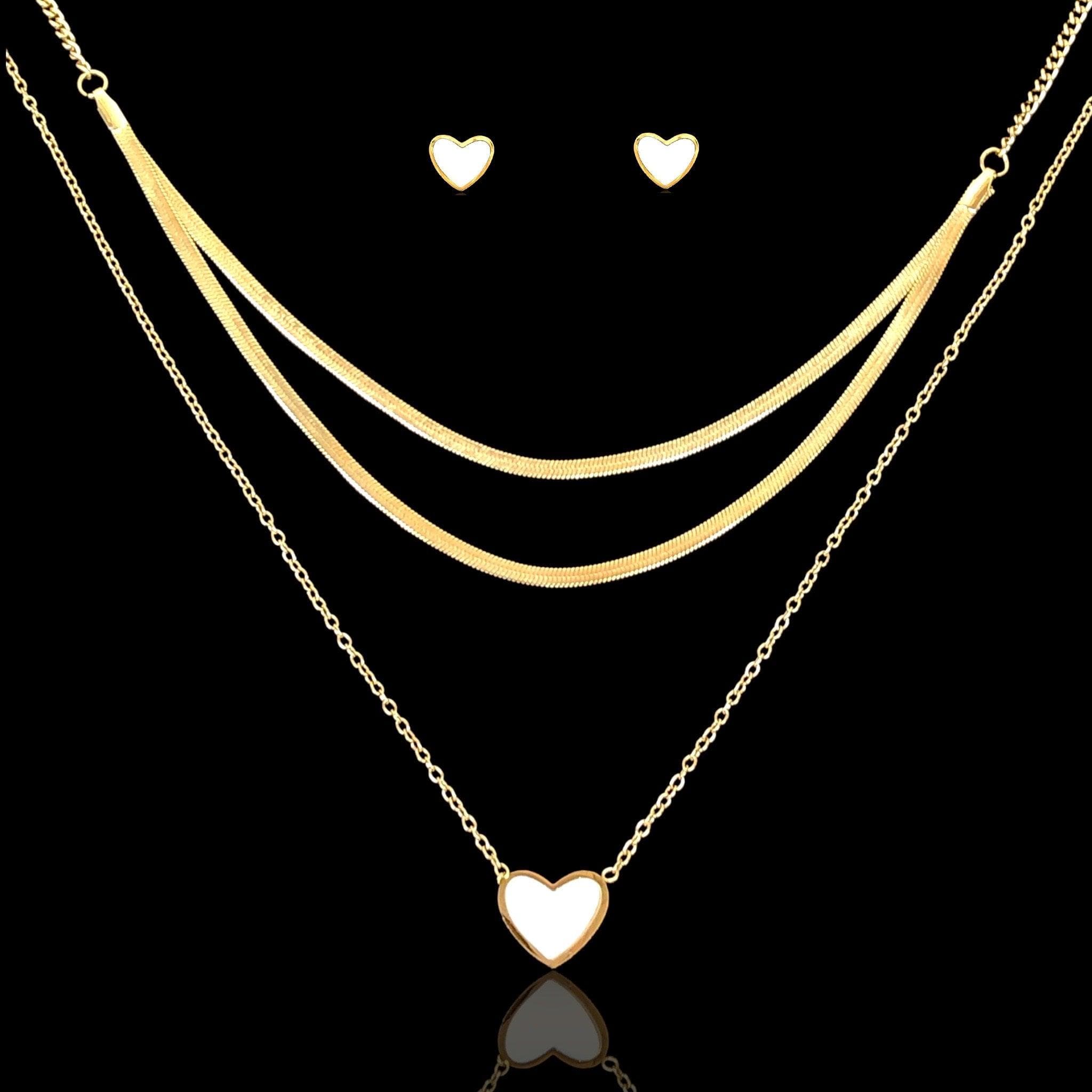 OLXS 0113 -18K Gold Filled Oro Laminado SET - KUANIA