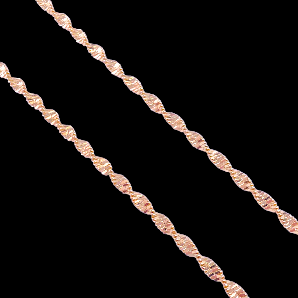 18K Gold Filled 2.2mm High Polish Gilded Wave Chain (12pcs) | KUANIA