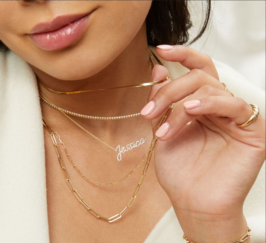 18K Gold Filled 3.8mm Paper Clip Chain (Pack of 6)