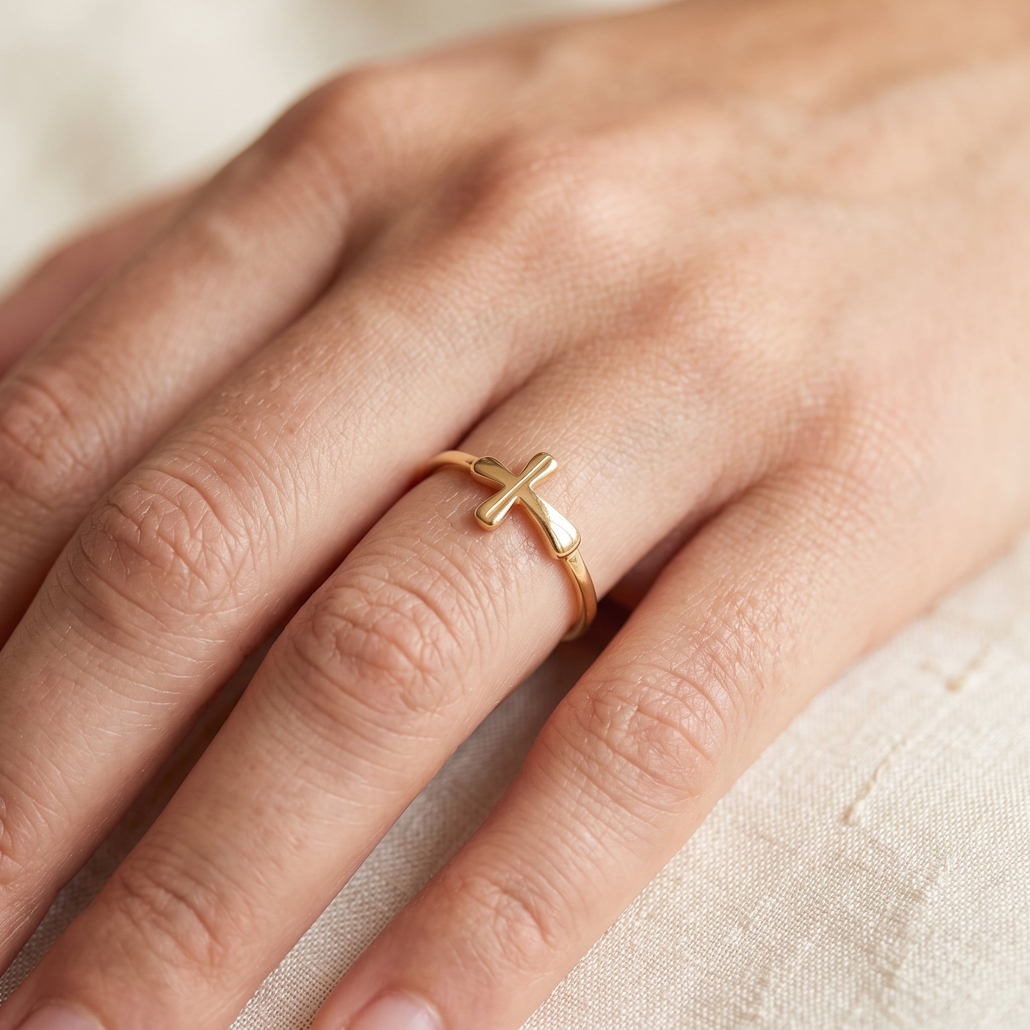 316L Stainless Steel Holy Cross Ring