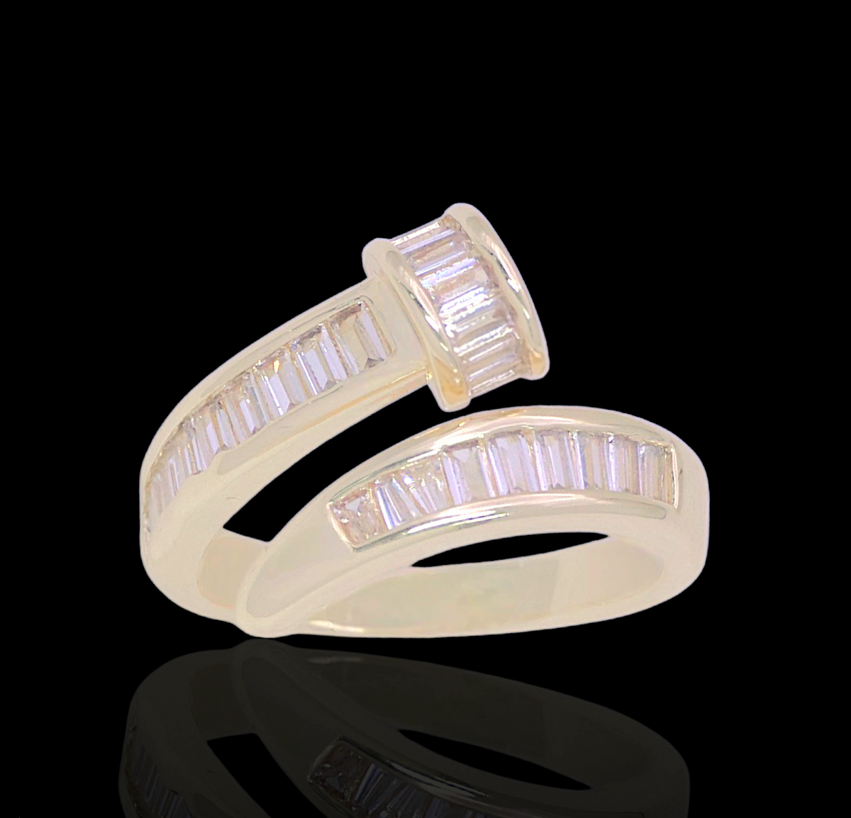 Gold Filled Oro Laminado Austrian Guild Zirconia Ring
