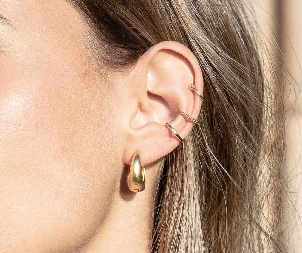 Gold Filled Oro Laminado Ortega Firenze Earrings