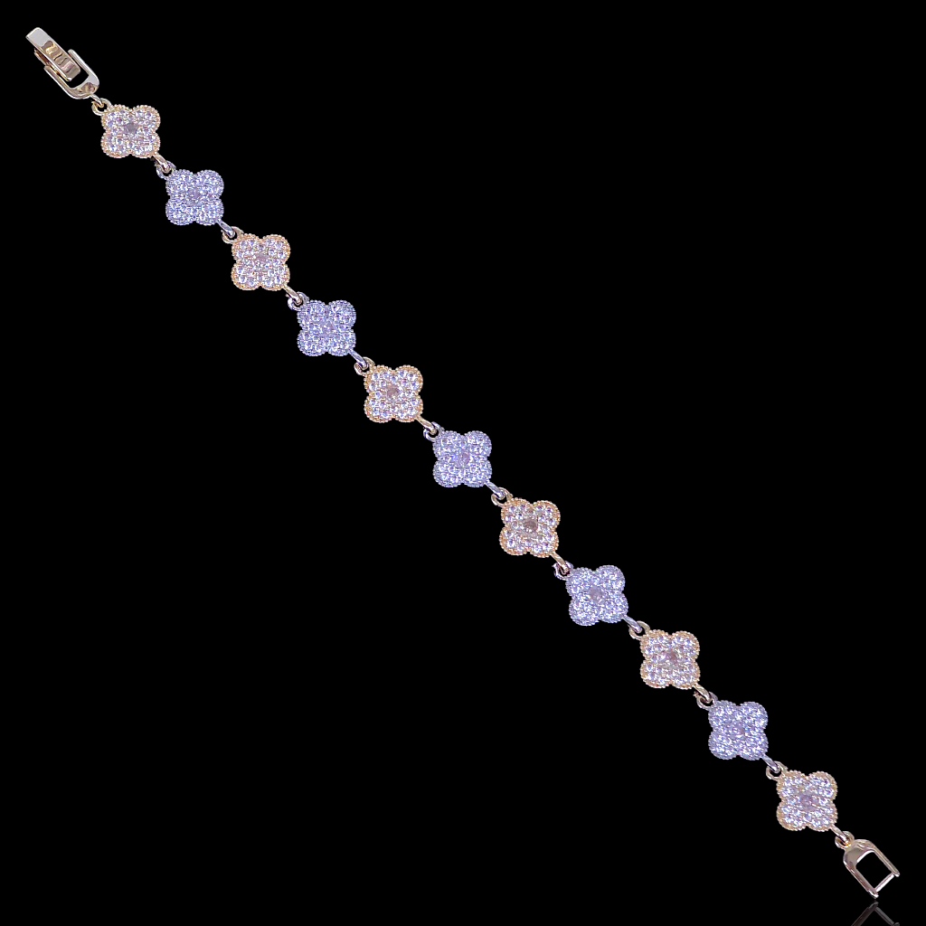 Gold Filled Oro Laminado Renaissance Blossom Bracelet