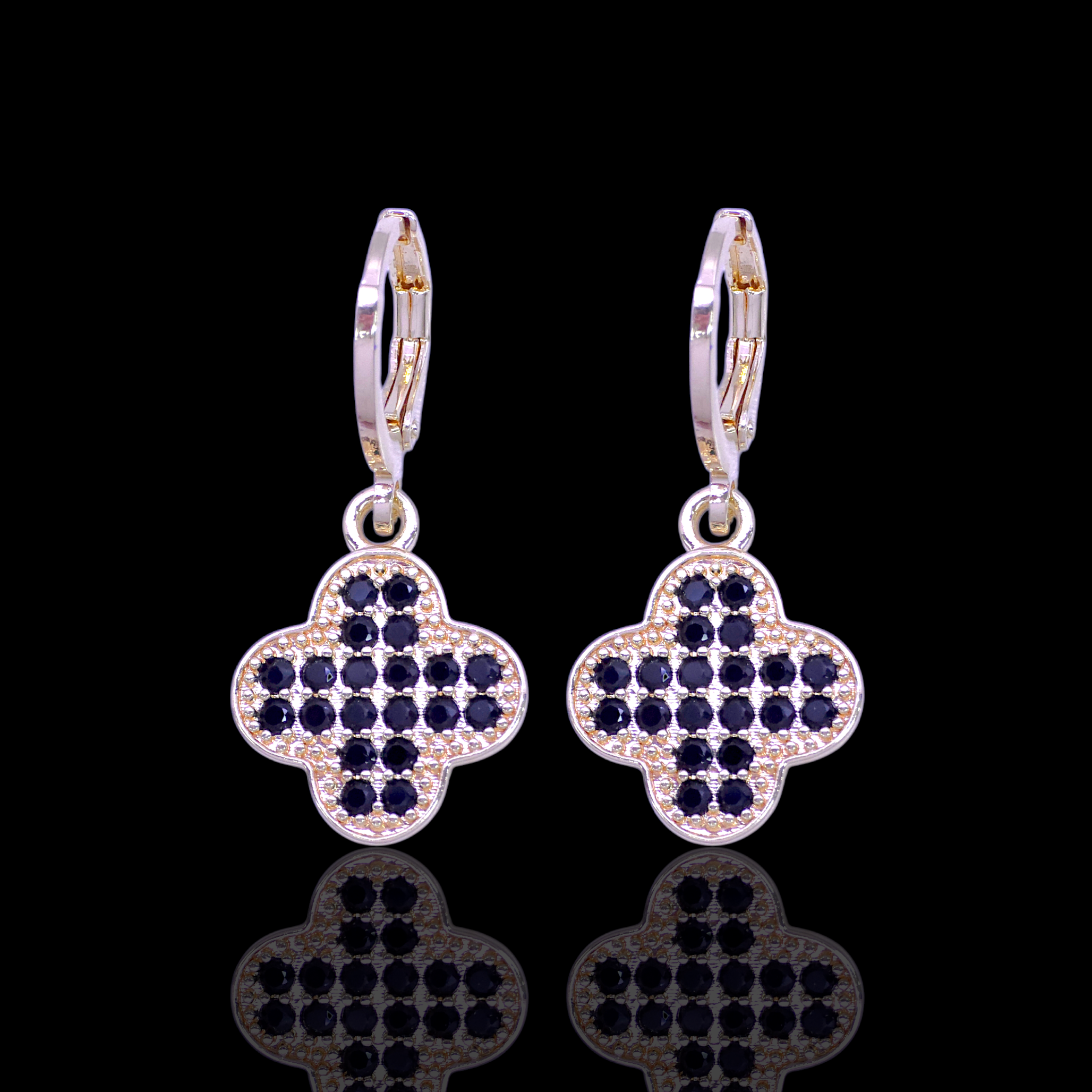 Gold Filled Oro Laminado Spring Blossom Dangle Earrings