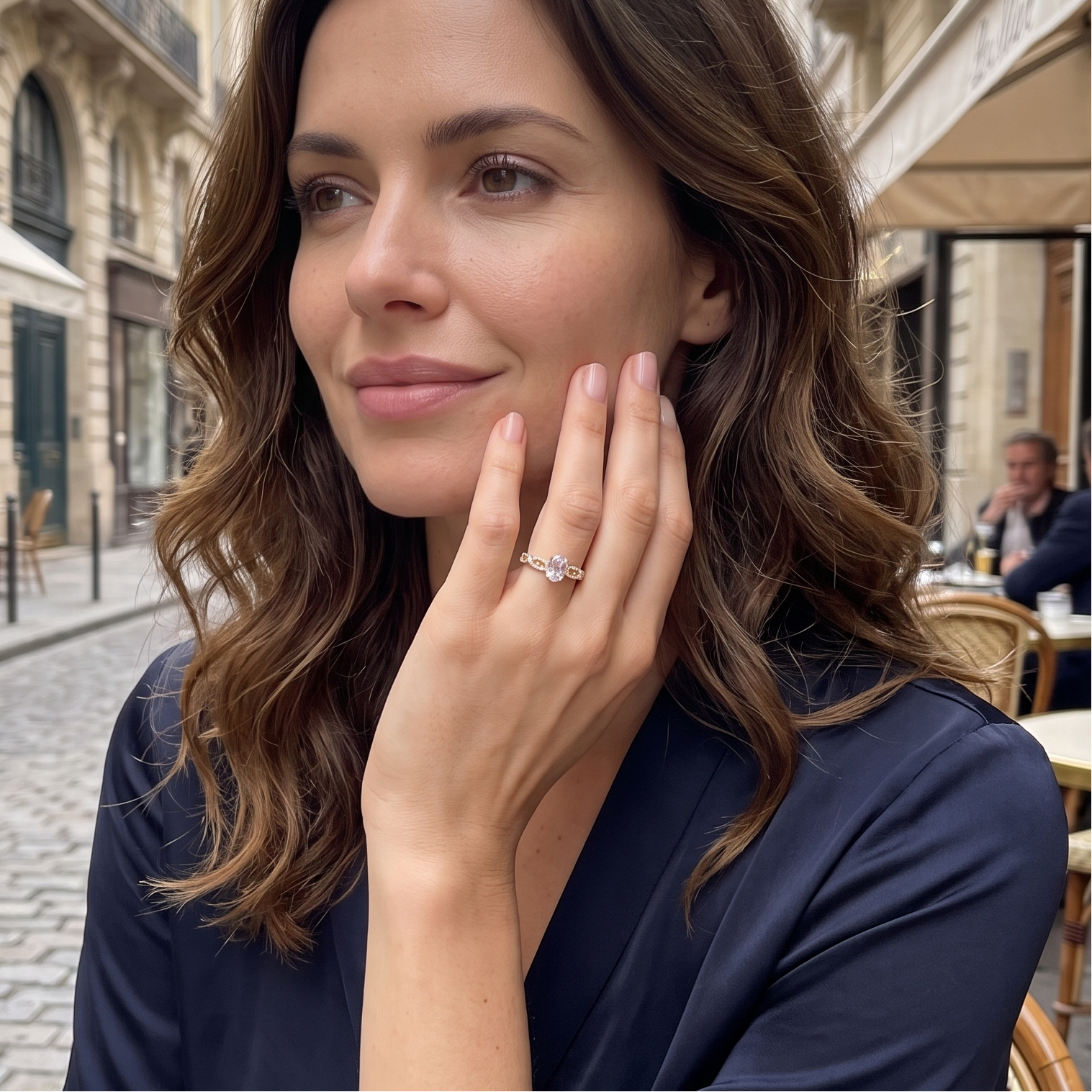 Gold Filled Oro Laminado Swiss Braided Gem Zirconia Ring
