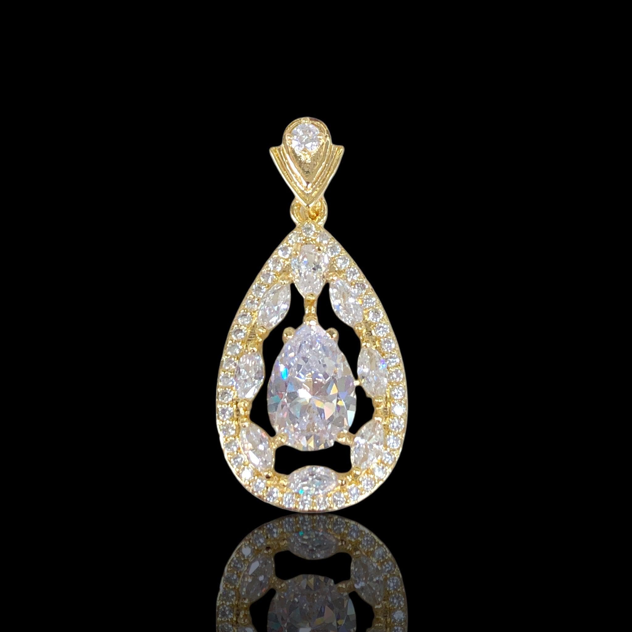 Gold Filled Oro Laminado Swiss Royal Princess Pendant