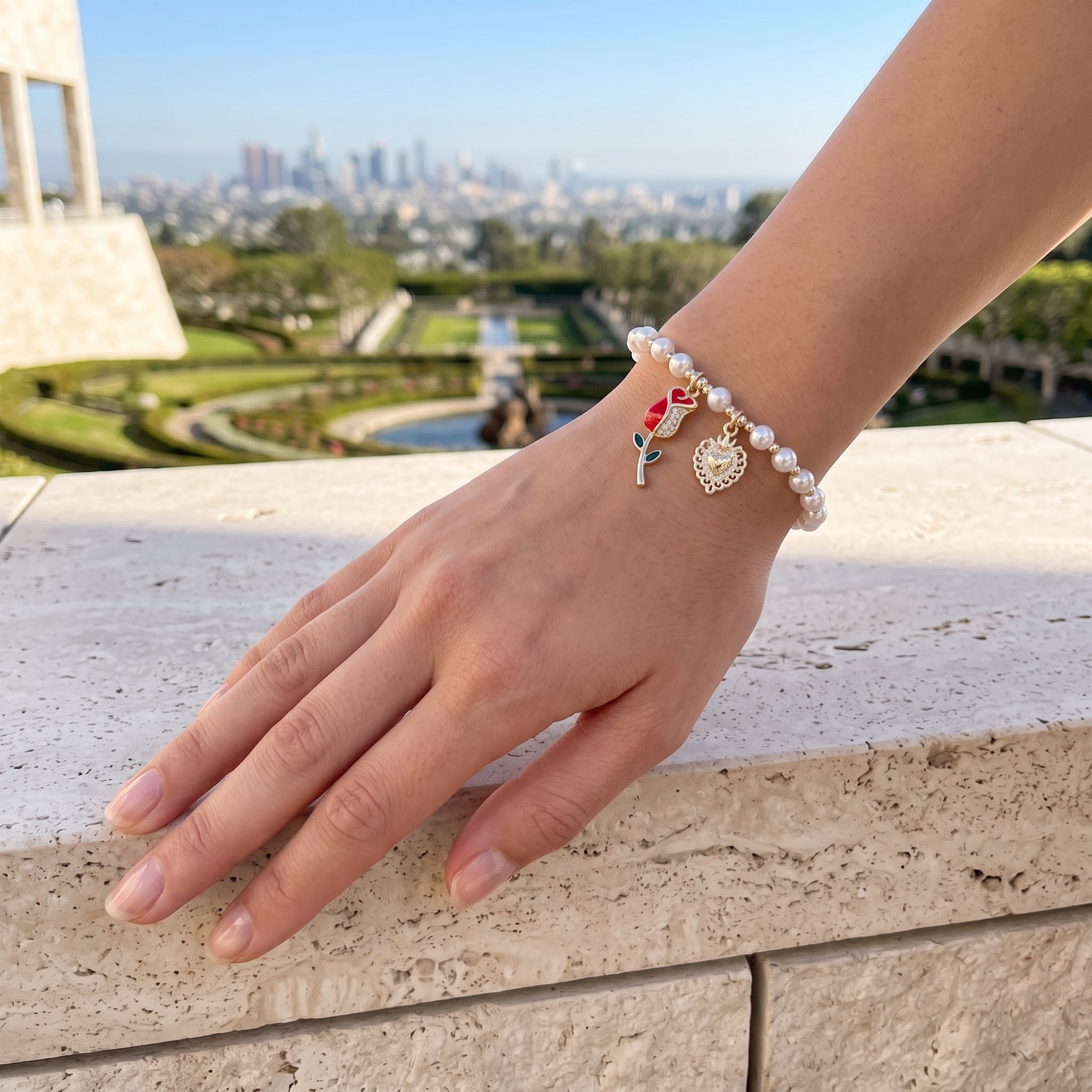 Gold Filled Oro Laminado Tunisia Passion Rose Bracelet