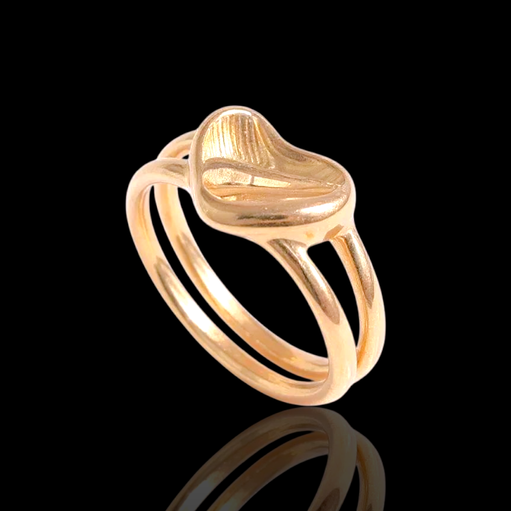 Gold Filled Stainless Steel Adamantine Oracle Heart Ring