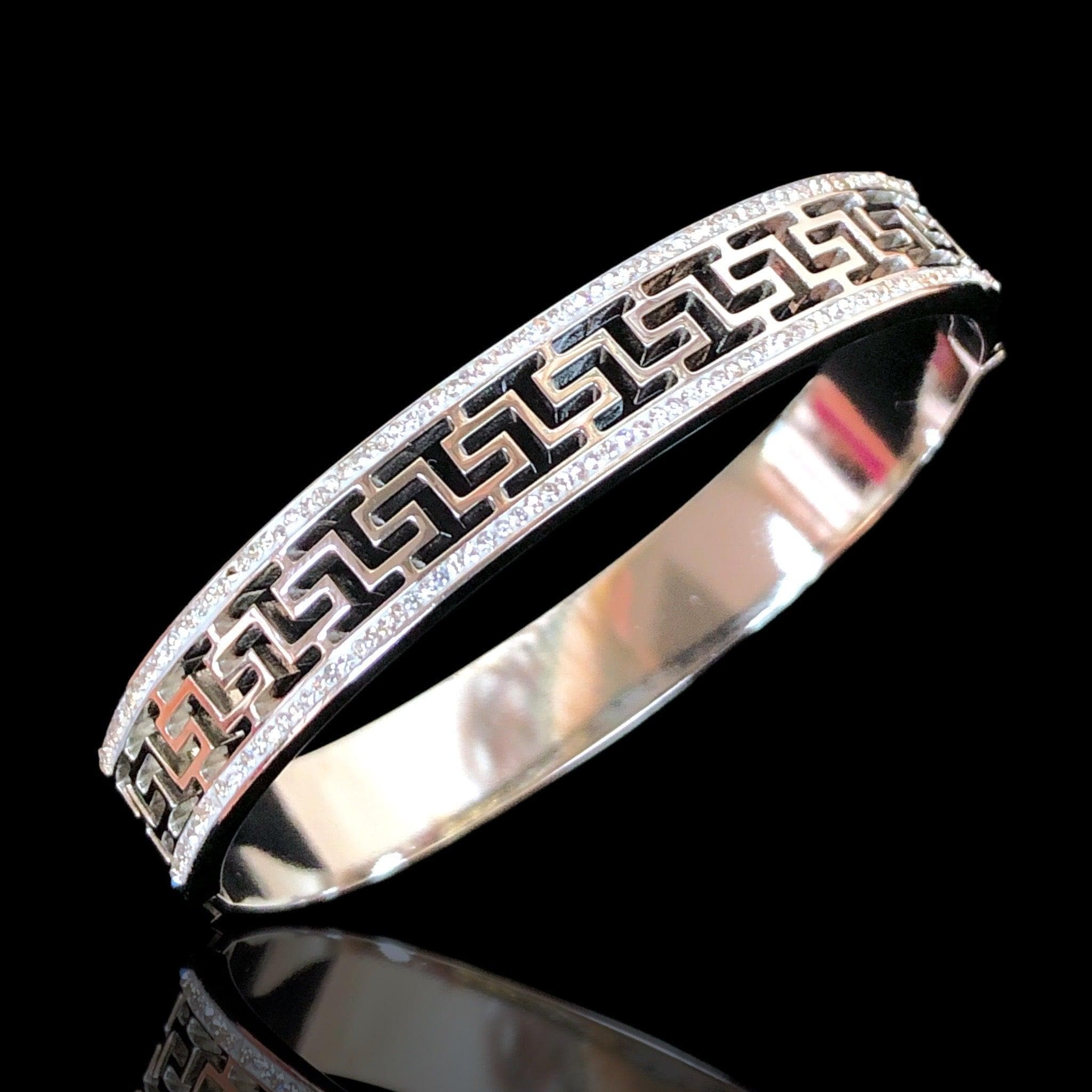 Gold Filled Stainless Steel Classic Roman Elegant Bangle