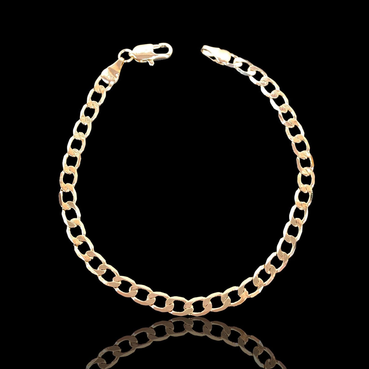 Oro Laminado Gold Filled 4.5mm Cuban Bracelet (Pack of 6)