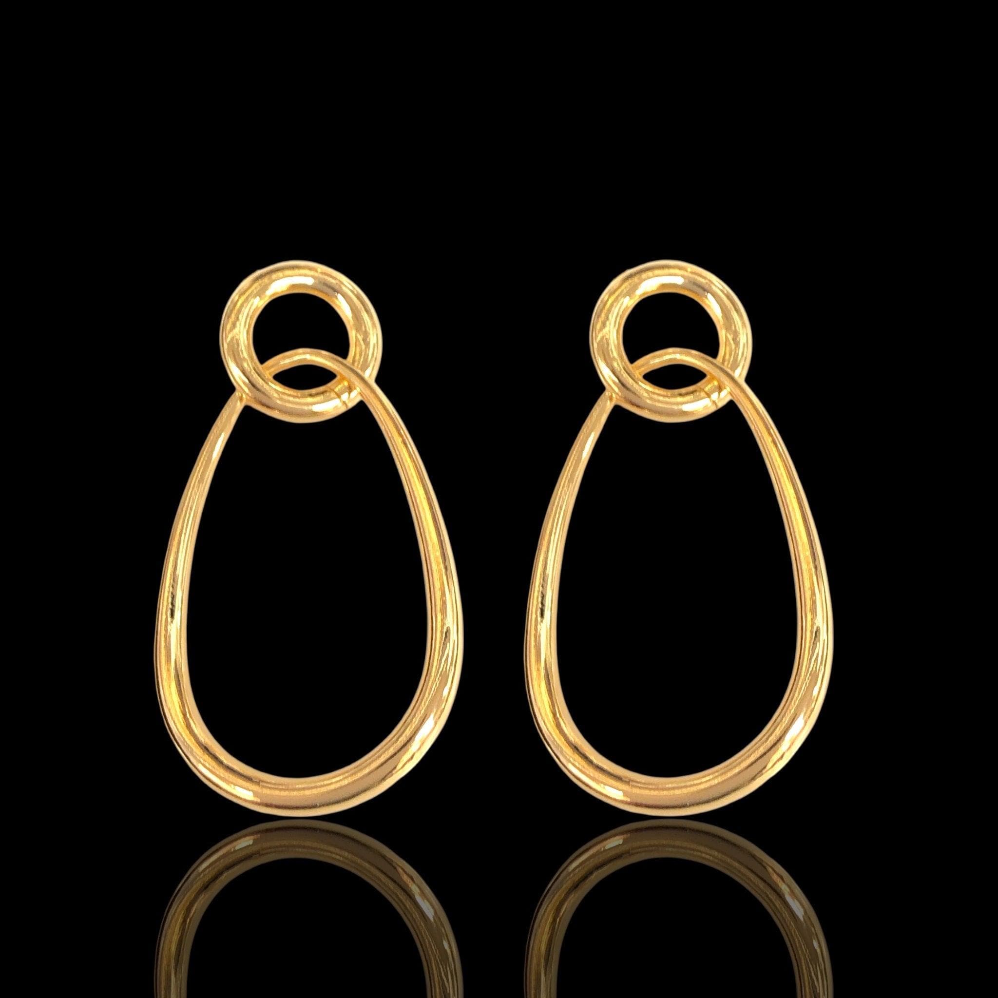 Oro Laminado Gold Filled Bohemian Hoop Earrings