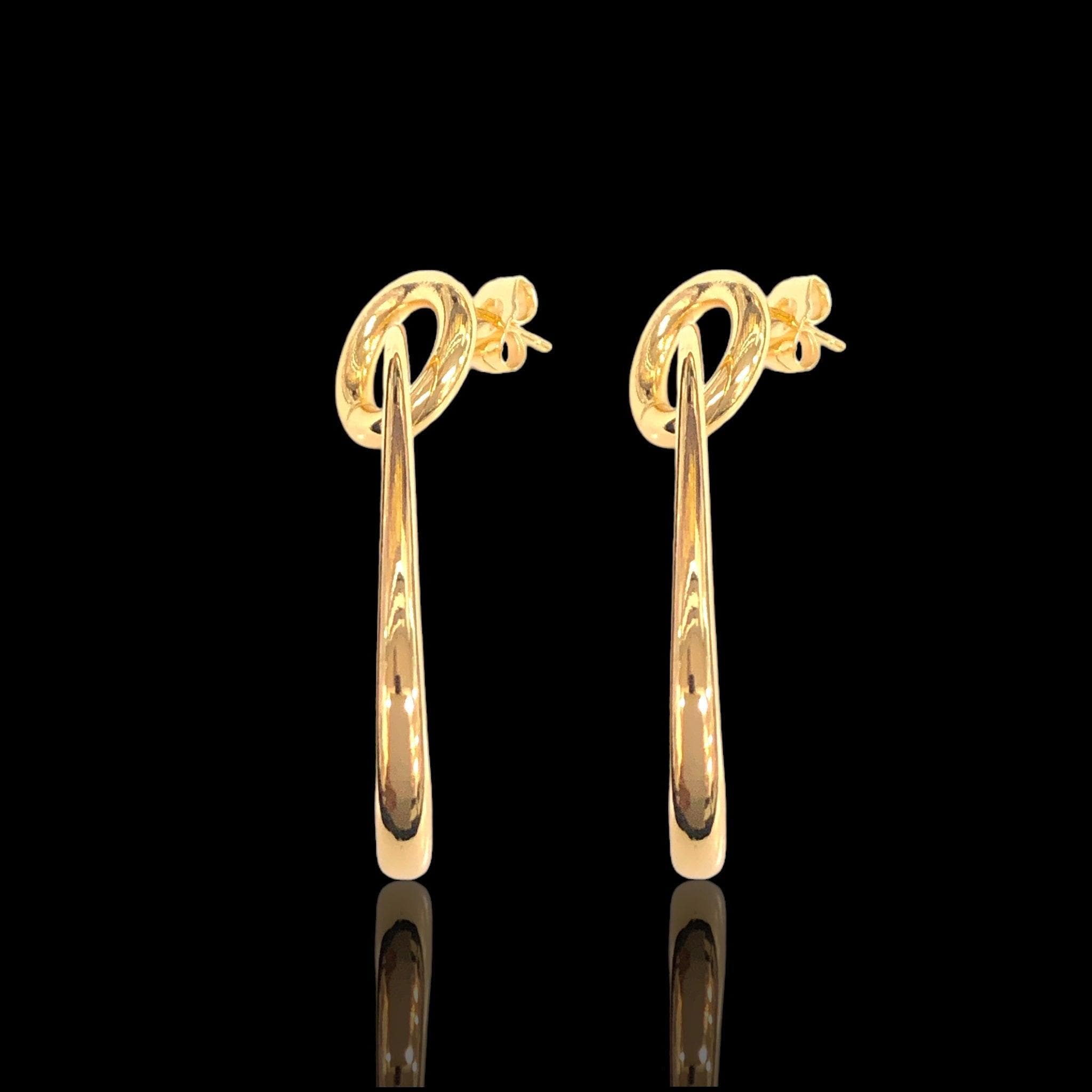 Oro Laminado Gold Filled Bohemian Hoop Earrings