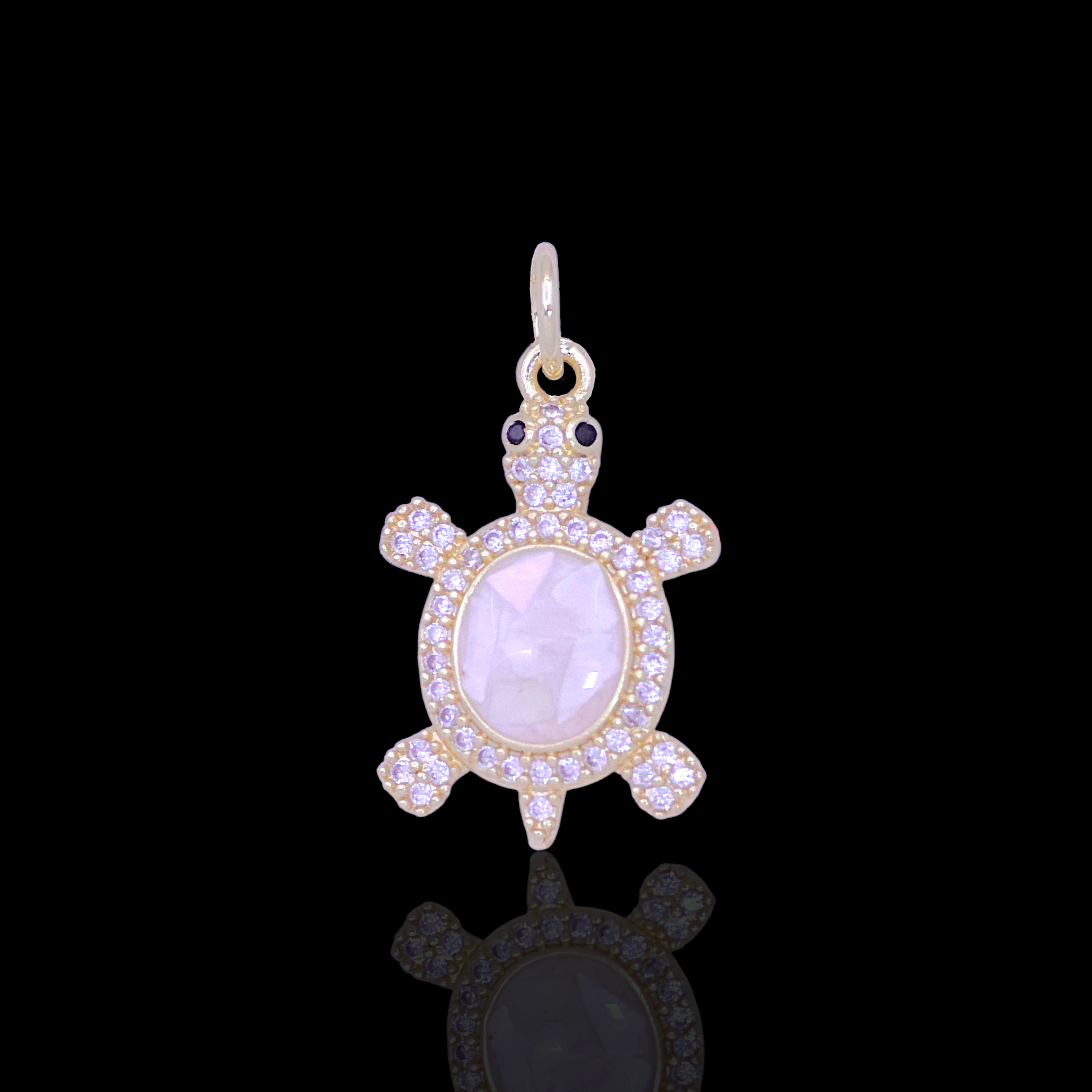 Oro Laminado Gold Filled DIY Aloha Sea Turtle Charm Pendant