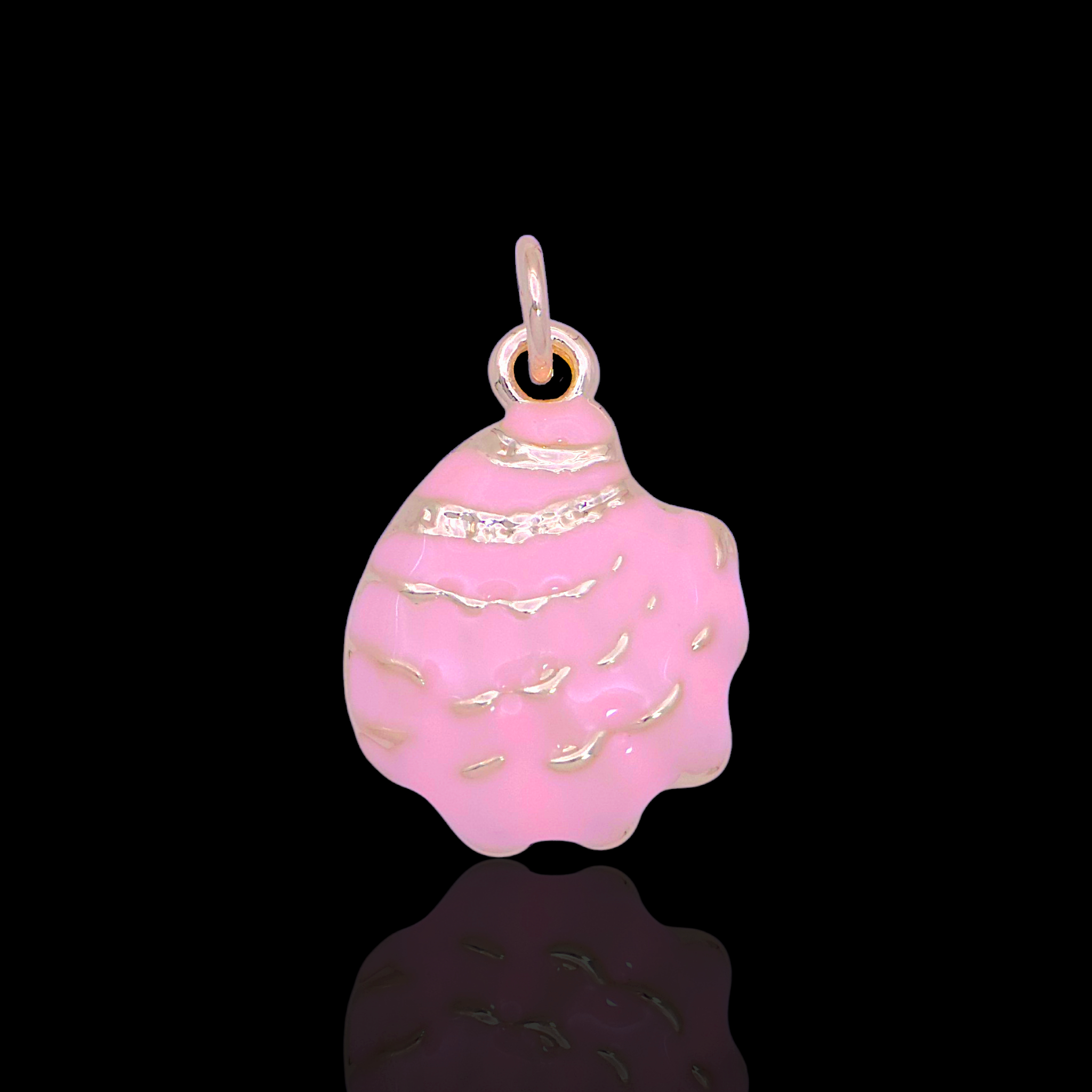 Oro Laminado Gold Filled DIY Caribbean Shell Charm Pendant