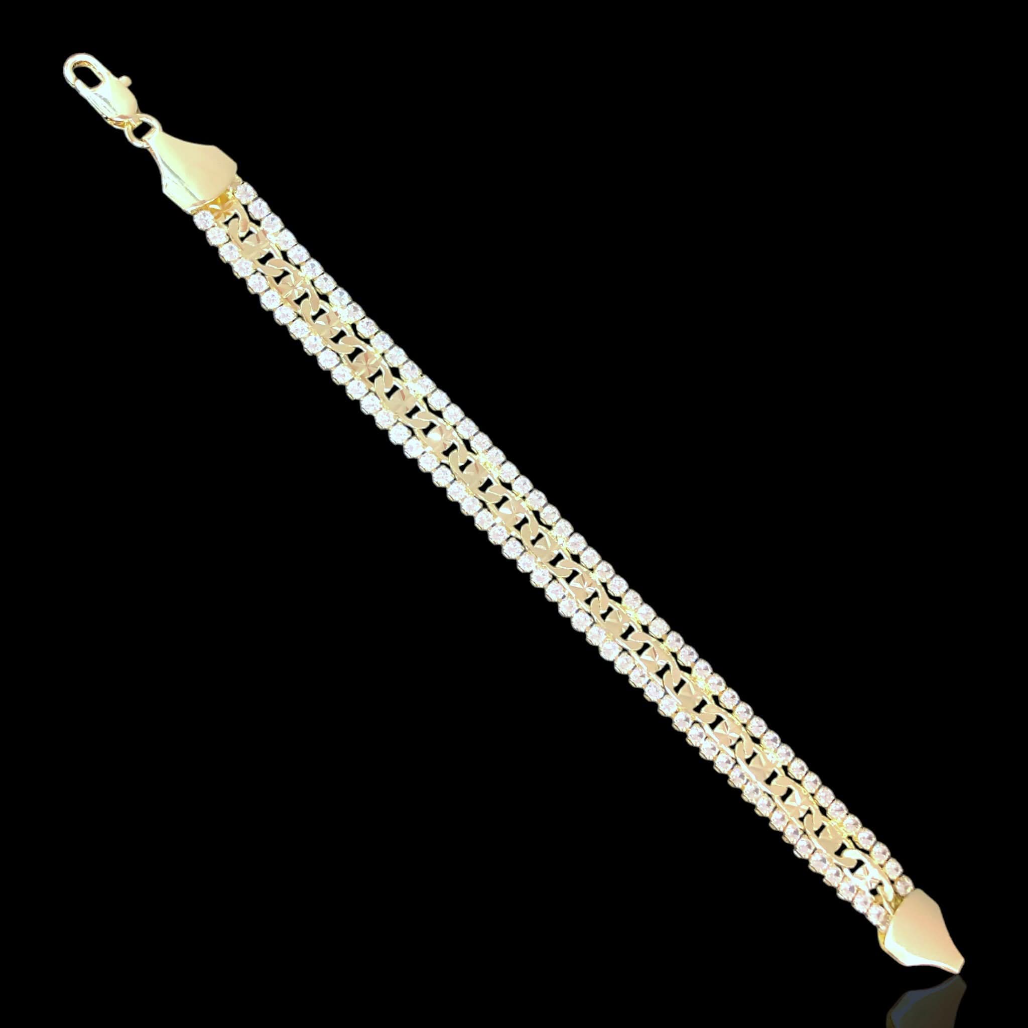 Oro Laminado Gold Filled Franc Marseille Valentino Bracelet 