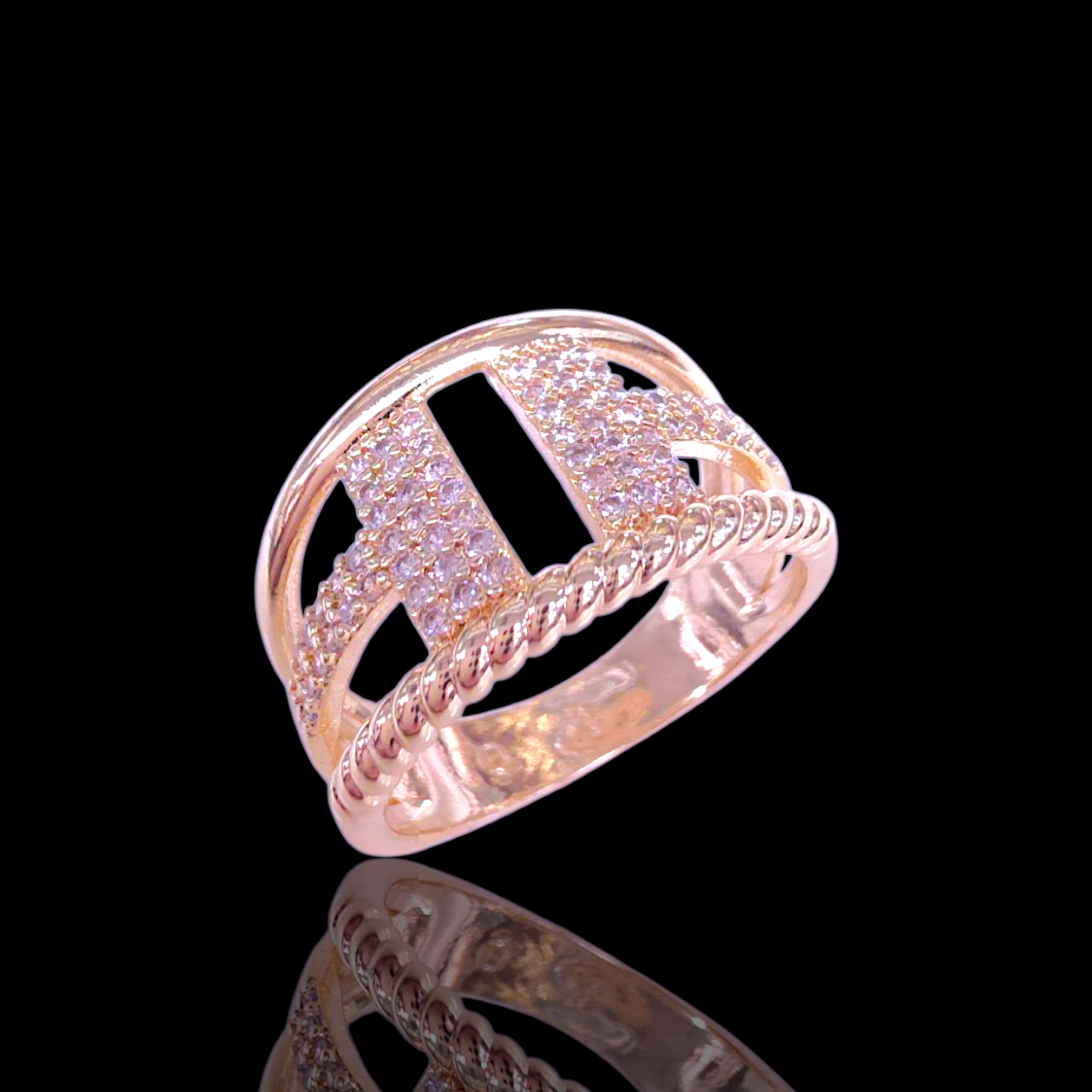 Oro Laminado Gold Filled French Grand Princess Ring