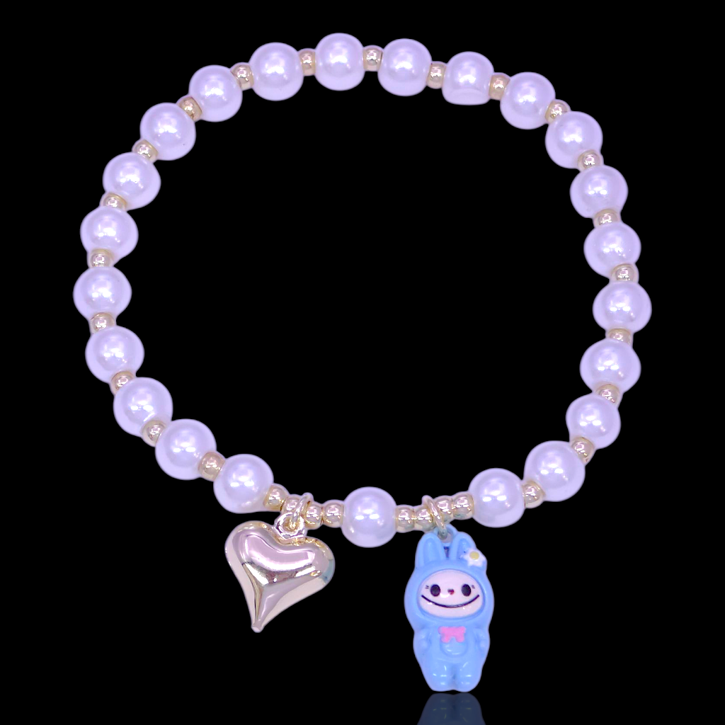 Oro Laminado Gold Filled Fufu Monster Love Bracelet
