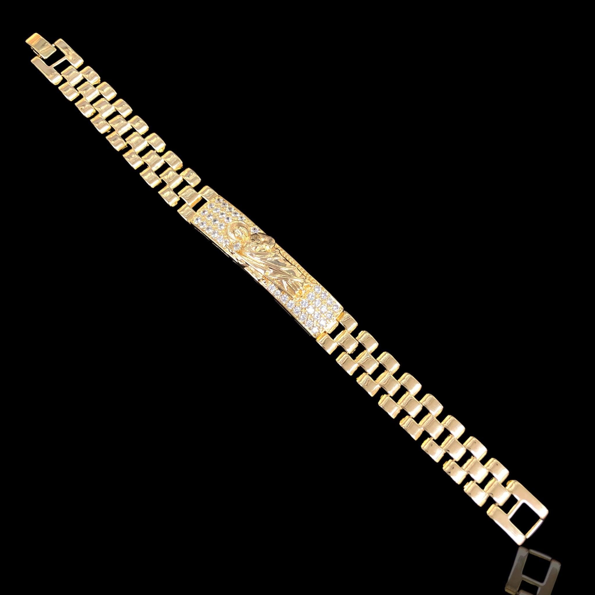 Oro_Laminado_Gold_Filled_Guadalupe_Saint_Jude_Rolx_Chain_Bracelet