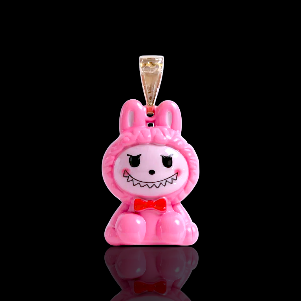 Oro Laminado Gold Filled Mini Fufu Monster Pendant