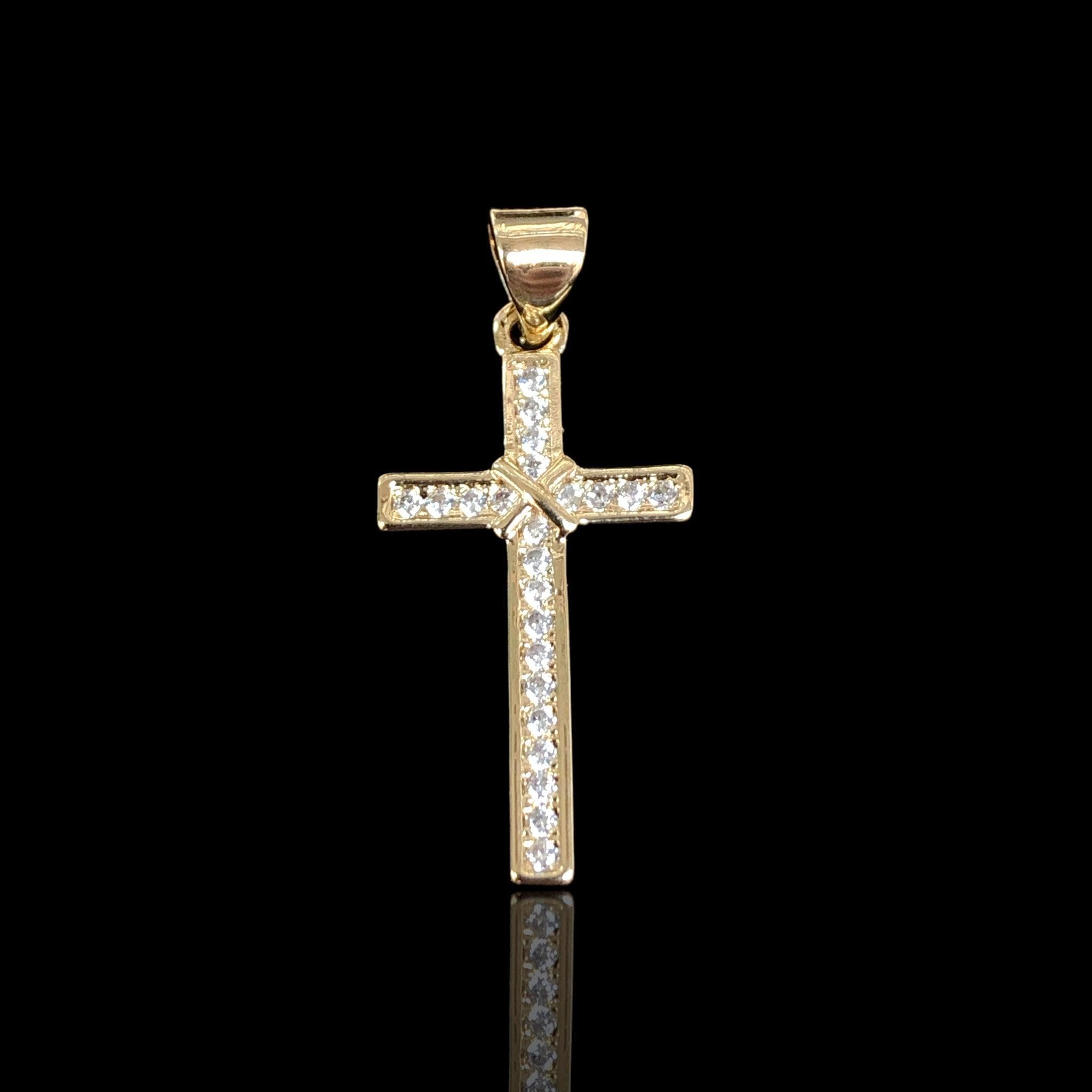 Oro Laminado Gold Filled Sacred Cross Pendant