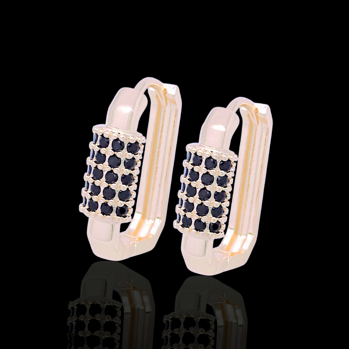 Oro Laminado Gold Filled Tallinn Oceanic Zirconia Earrings