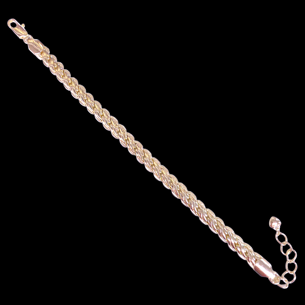 Oro Laminado Gold Filled Tunisia Interlock Zephyr Bracelet