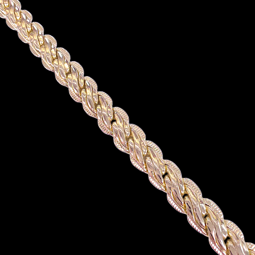 Oro Laminado Gold Filled Tunisia Interlock Zephyr Bracelet