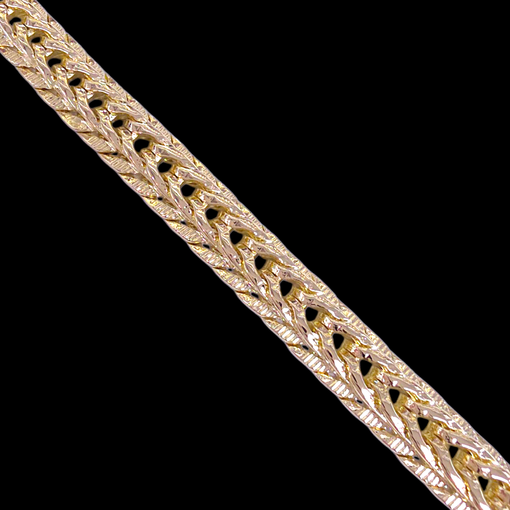 Oro Laminado Gold Filled Tunisia Woven Regal Bracelet